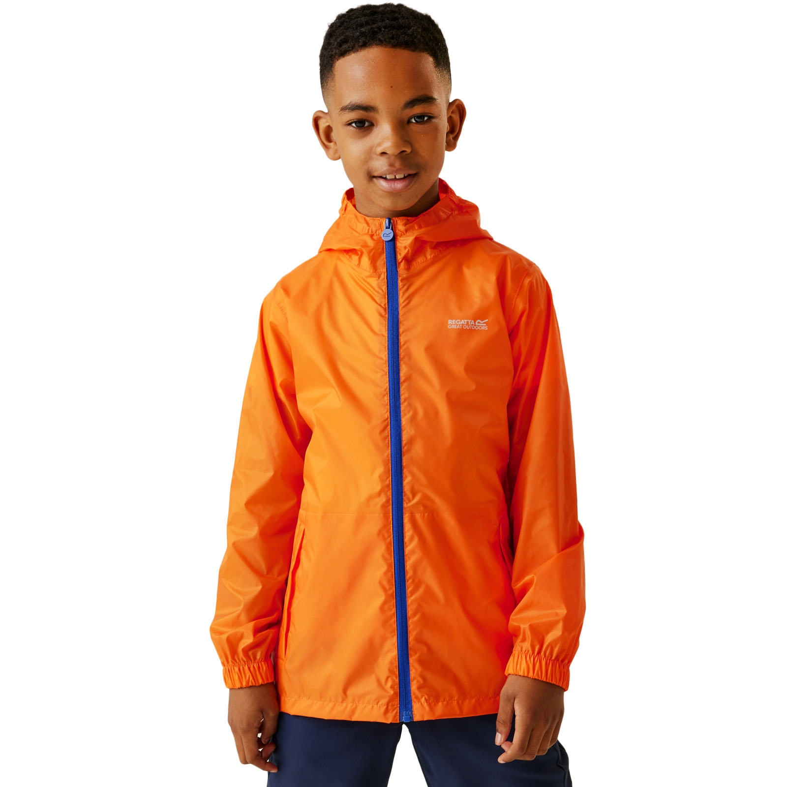 Regatta Kids Juniors Pack it III Waterproof Hooded Outdoor Walking Jacket Coat - Picture 38 of 57