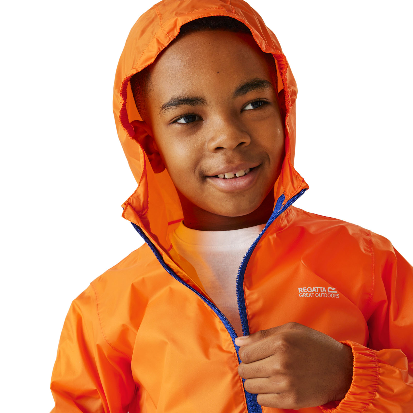 Regatta Kids Juniors Pack it III Waterproof Hooded Outdoor Walking Jacket Coat - Picture 40 of 57