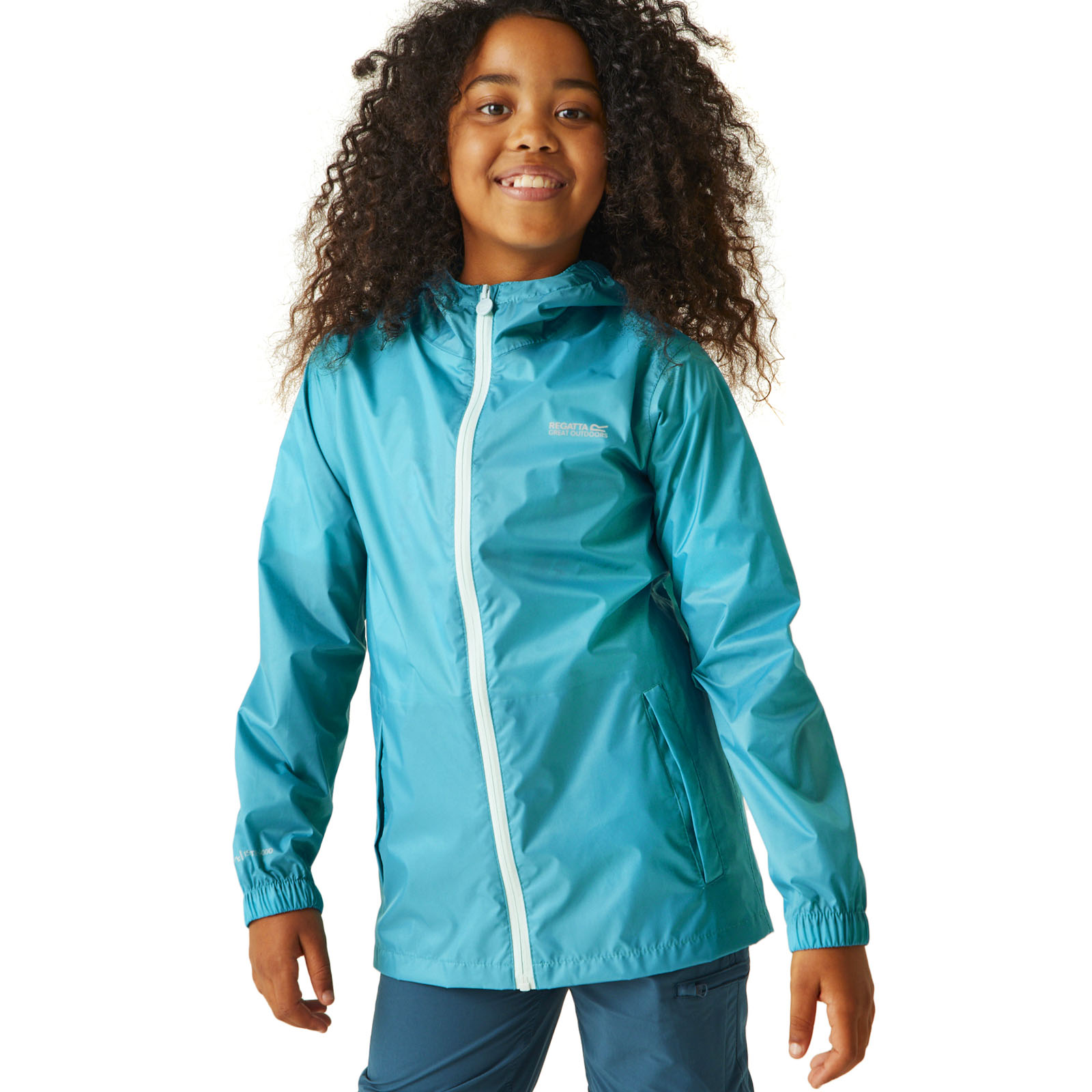 Regatta Kids Juniors Pack it III Waterproof Hooded Outdoor Walking Jacket Coat - Picture 53 of 57