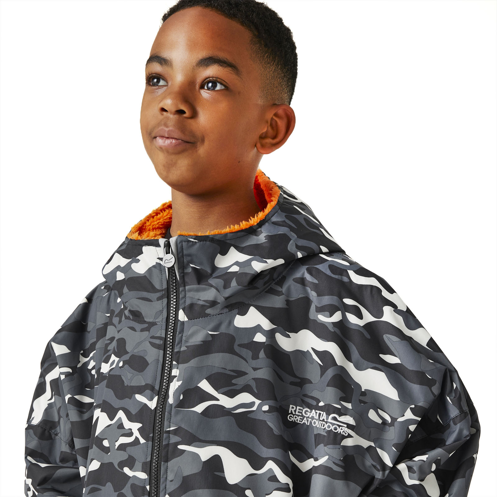 Regatta Kids Spirit Of Adventure Hooded Waterproof Warm Drying Changing Robe - Picture 19 of 150