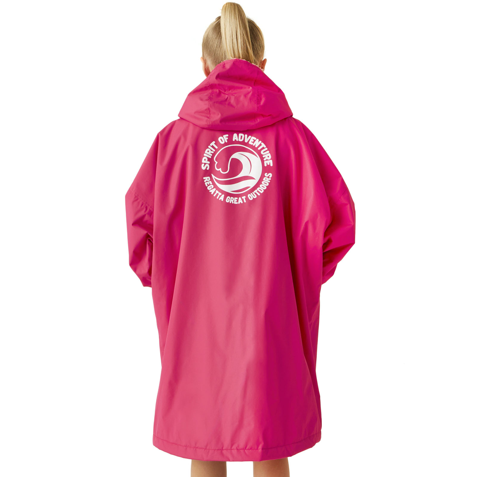 Regatta Kids Spirit Of Adventure Hooded Waterproof Warm Drying Changing Robe - Picture 122 of 150