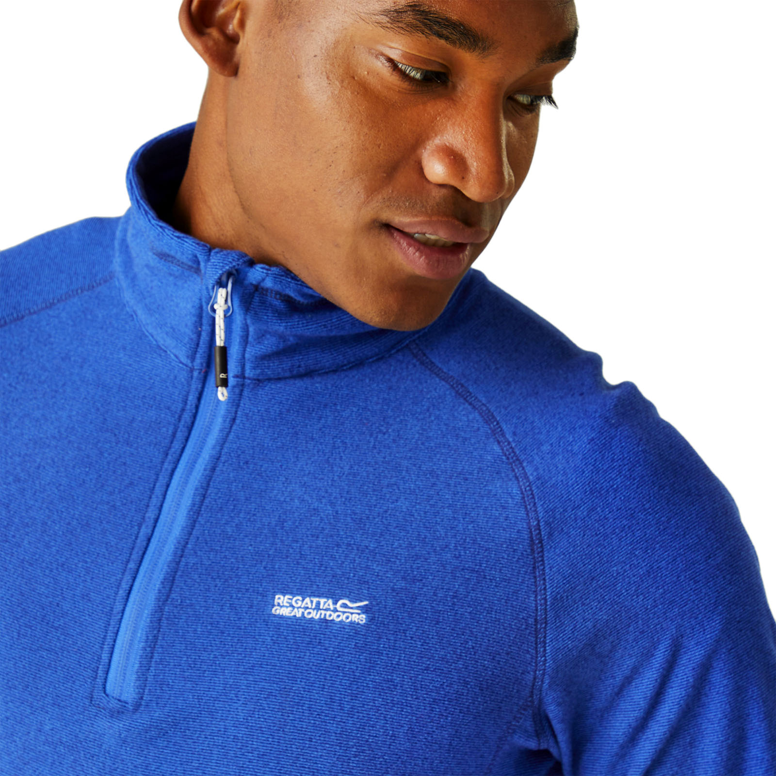 Regatta Mens Montes Lightweight 1/2 Zip Mini Stripe Outdoor Fleece Pullover - Picture 45 of 55
