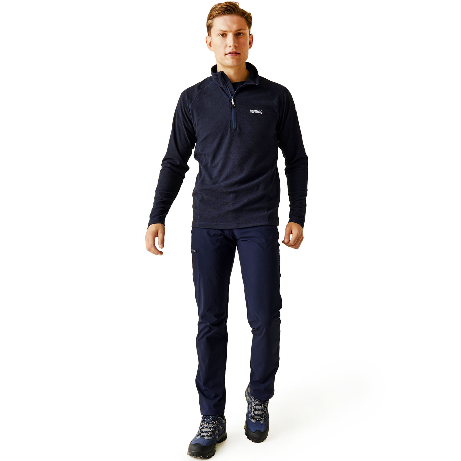 Regatta Mens Montes Lightweight 1/2 Zip Mini Stripe Outdoor Fleece Pullover - Picture 42 of 55