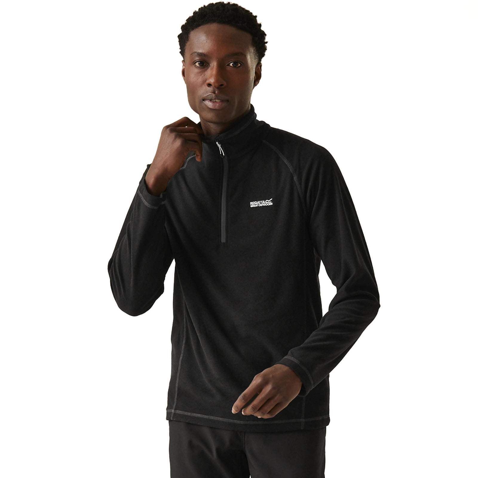 Regatta Mens Montes Lightweight 1/2 Zip Mini Stripe Outdoor Fleece Pullover - Picture 14 of 55