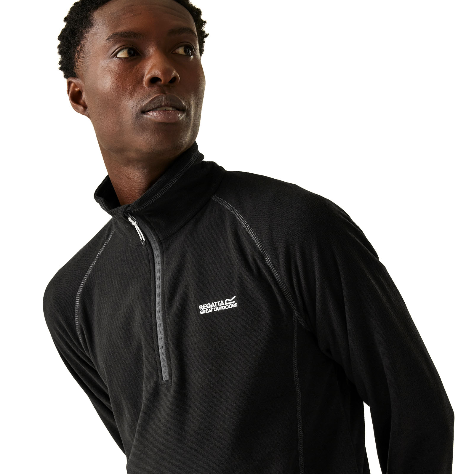 Regatta Mens Montes Lightweight 1/2 Zip Mini Stripe Outdoor Fleece Pullover - Picture 15 of 55