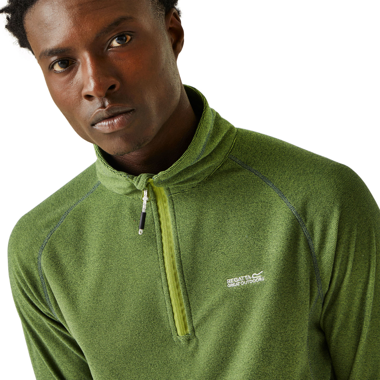 Regatta Mens Montes Lightweight 1/2 Zip Mini Stripe Outdoor Fleece Pullover - Picture 49 of 55