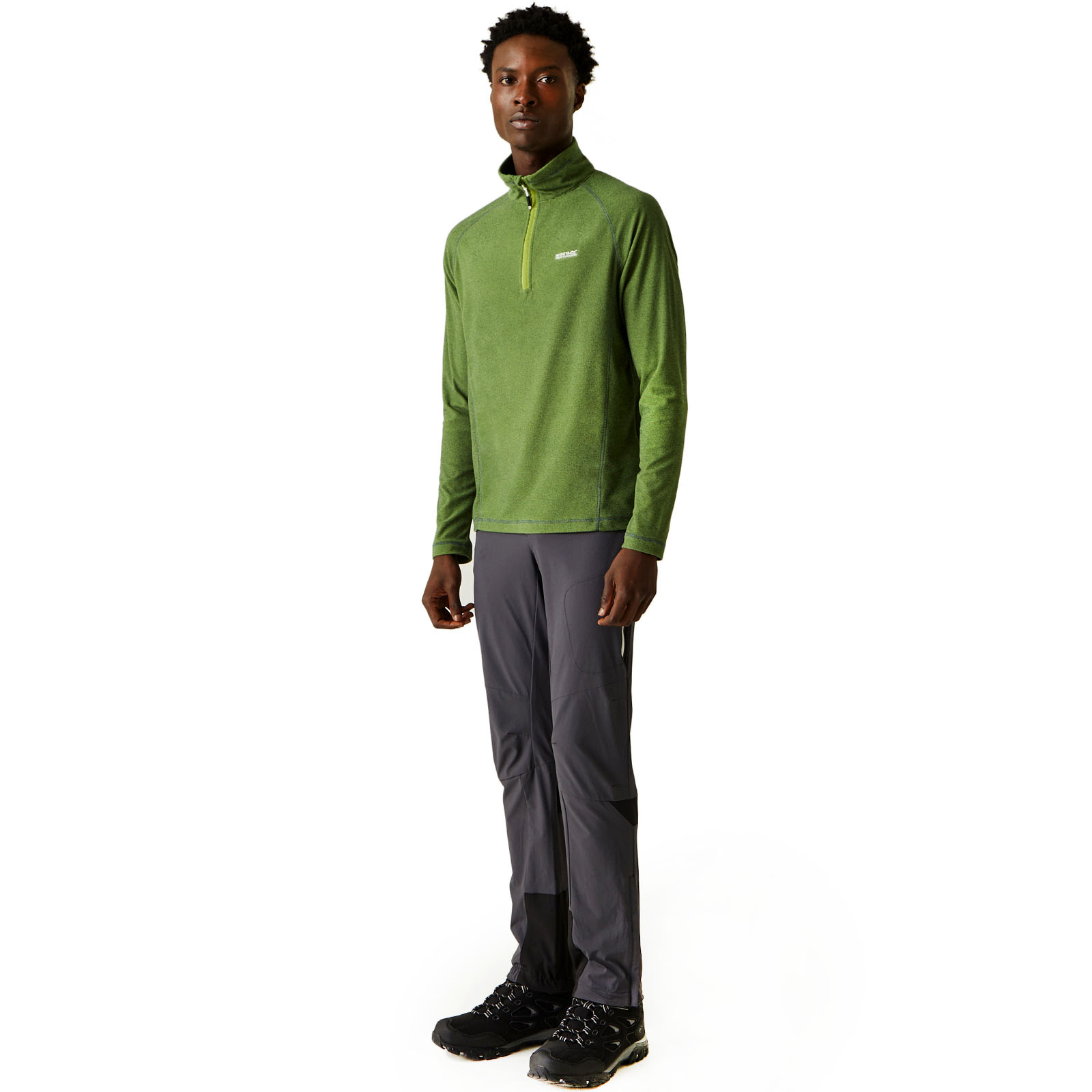 Regatta Mens Montes Lightweight 1/2 Zip Mini Stripe Outdoor Fleece Pullover - Picture 50 of 55