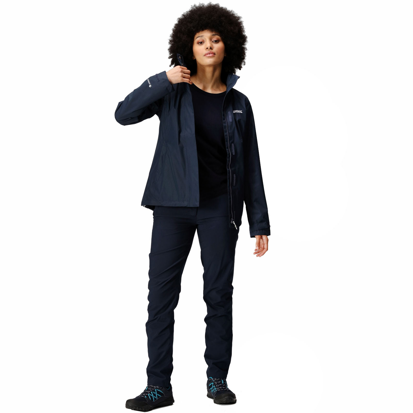 Regatta Womens Daysha Outdoor Walking Hiking Waterproof Hooded Jacket Coat - Picture 11 of 13