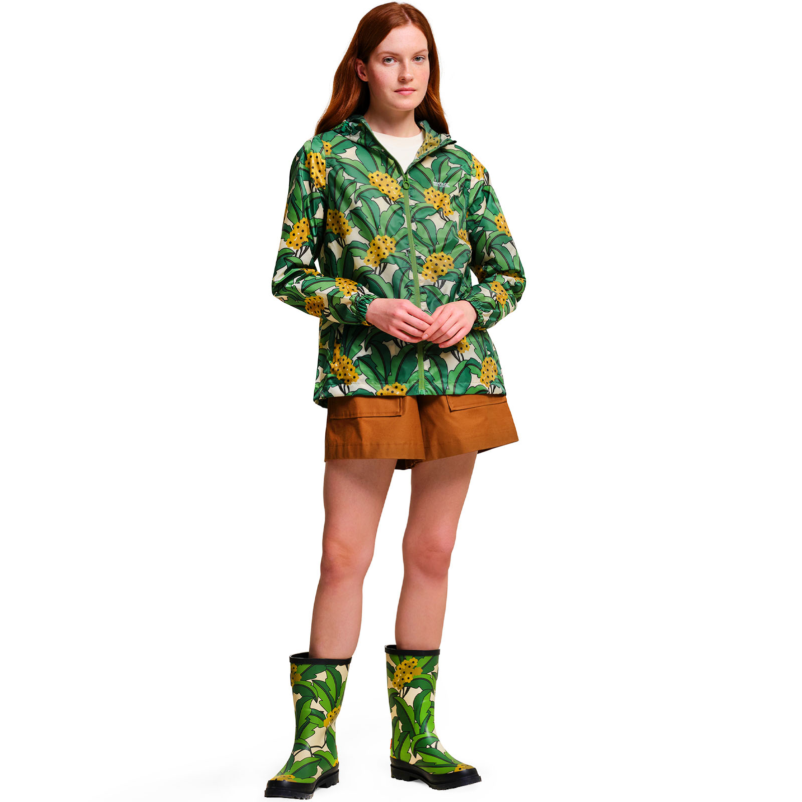 Regatta Womens Orla Kiely Lightweight Waterproof Pack-It Packable Jacket Coat - Picture 7 of 13