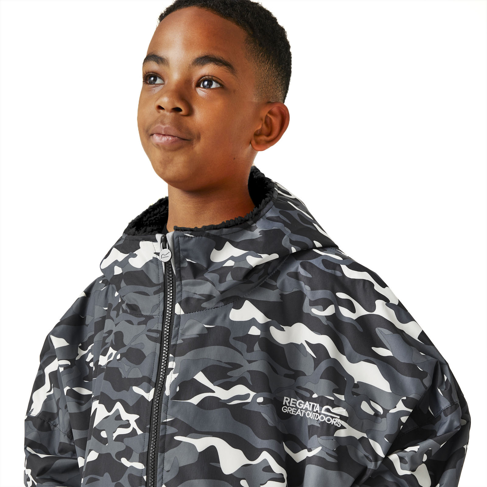 Regatta Kids Spirit Of Adventure Hooded Waterproof Warm Drying Changing Robe - Picture 29 of 150