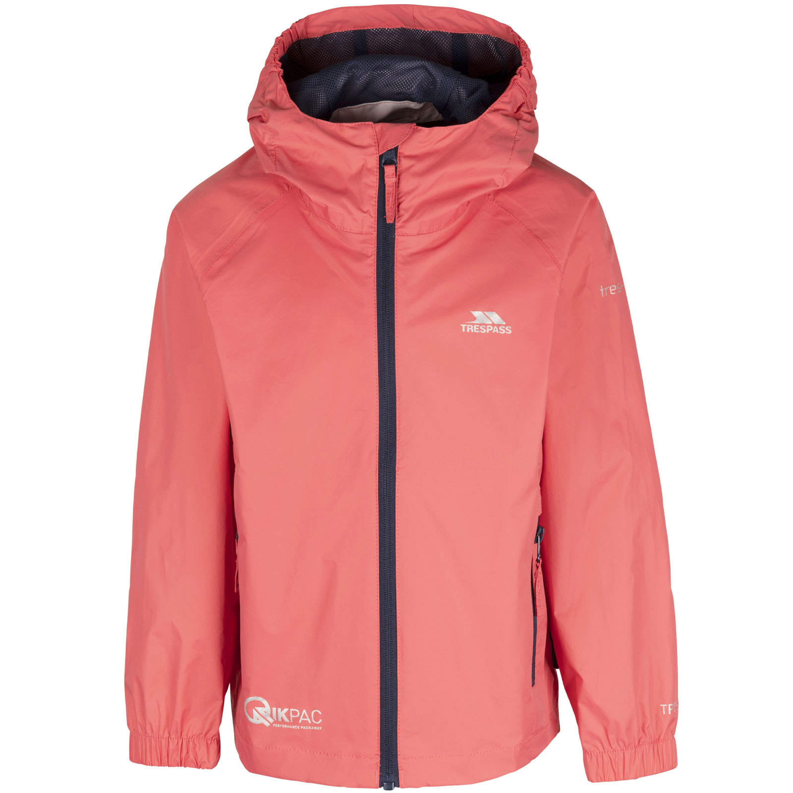 Trespass Kids Youths Qikpac Hooded Waterproof Packaway Outdoor Walking Jacket - Picture 18 of 25