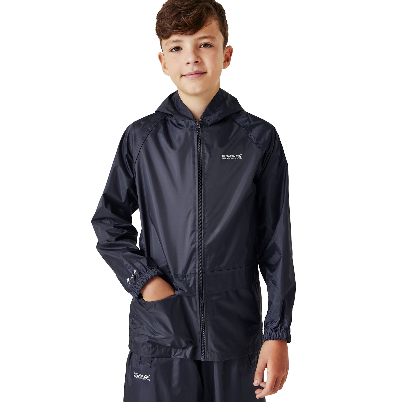 Regatta Unisex Kids Stormbreaker Outdoor Waterproof Shell Walking Jacket Coat - Picture 10 of 13
