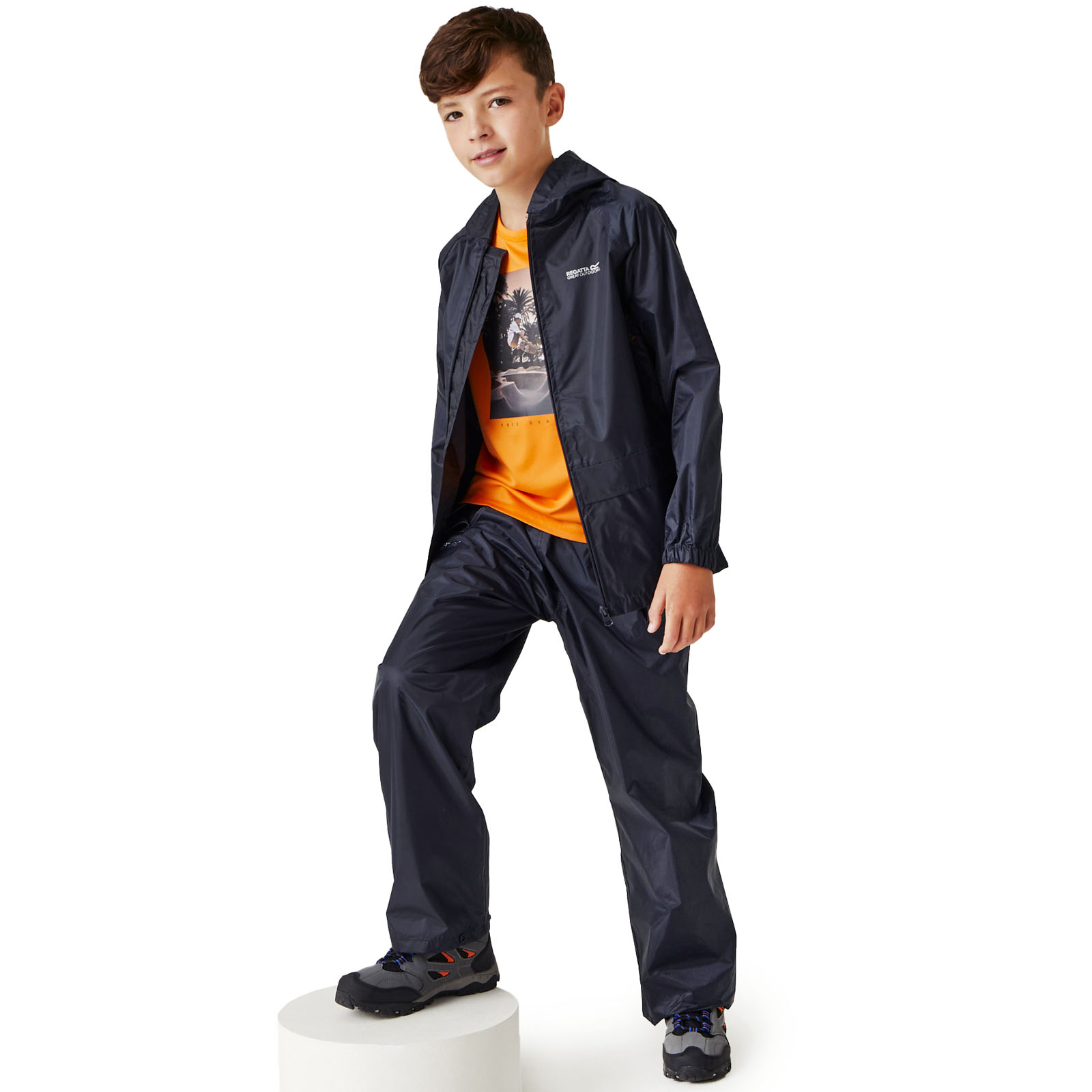 Regatta Unisex Kids Stormbreaker Outdoor Waterproof Shell Walking Jacket Coat - Picture 13 of 13