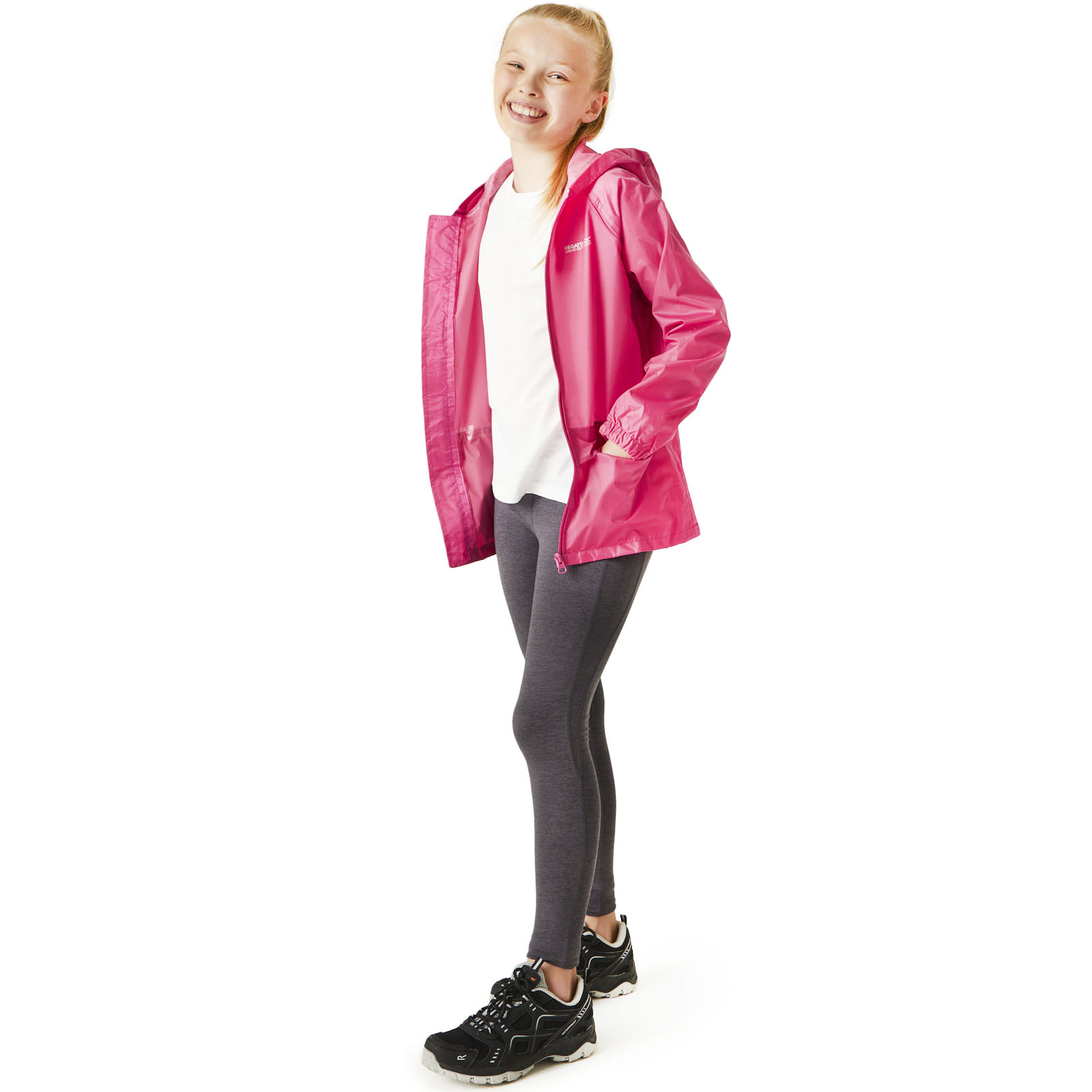 Regatta Unisex Kids Stormbreaker Outdoor Waterproof Shell Walking Jacket Coat - Picture 9 of 13