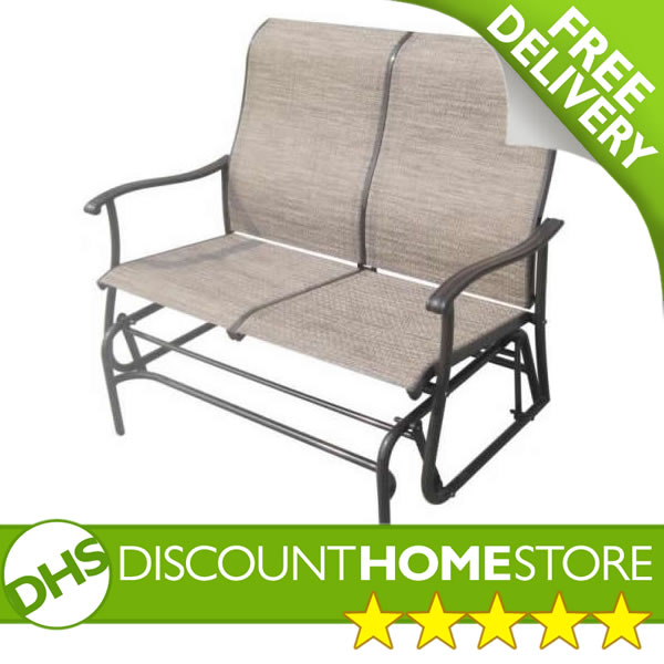 Giantex Patio Glider, Outdoor Rocking Chair With Thick Cushion, Sprayed