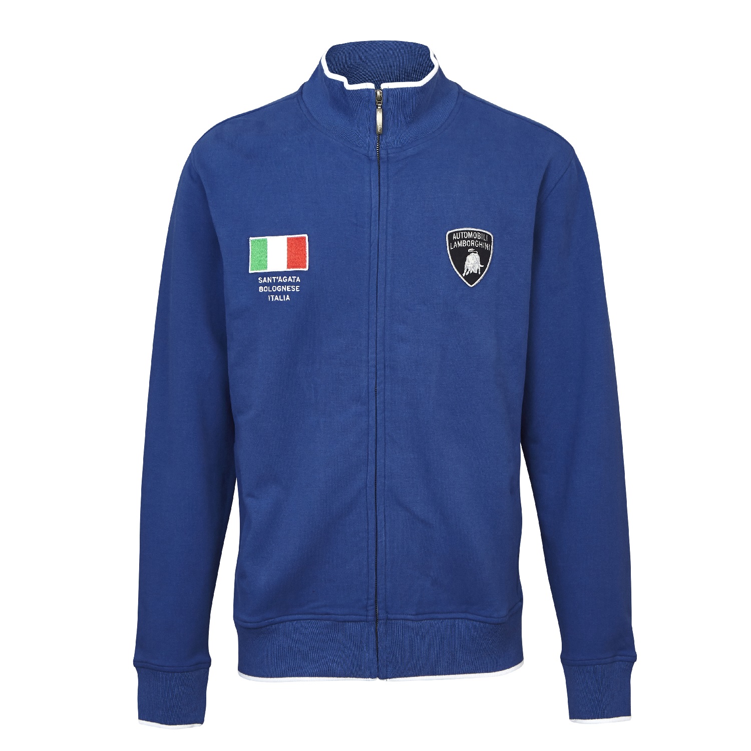 Sweatshirt Full Zip Automobili Lamborghini Sportscar Le Mans LX111 Blue CA