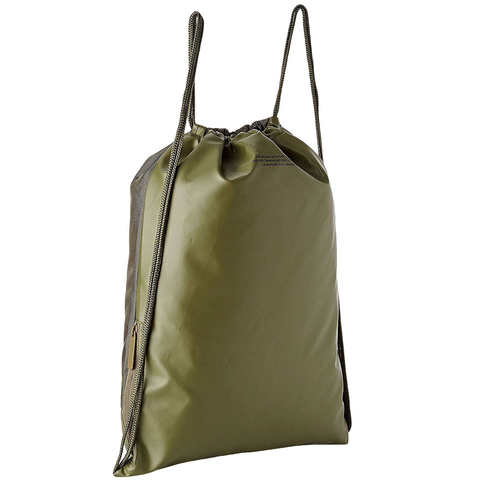 adidas originals unisex drawstring sports gym sack bag - green
