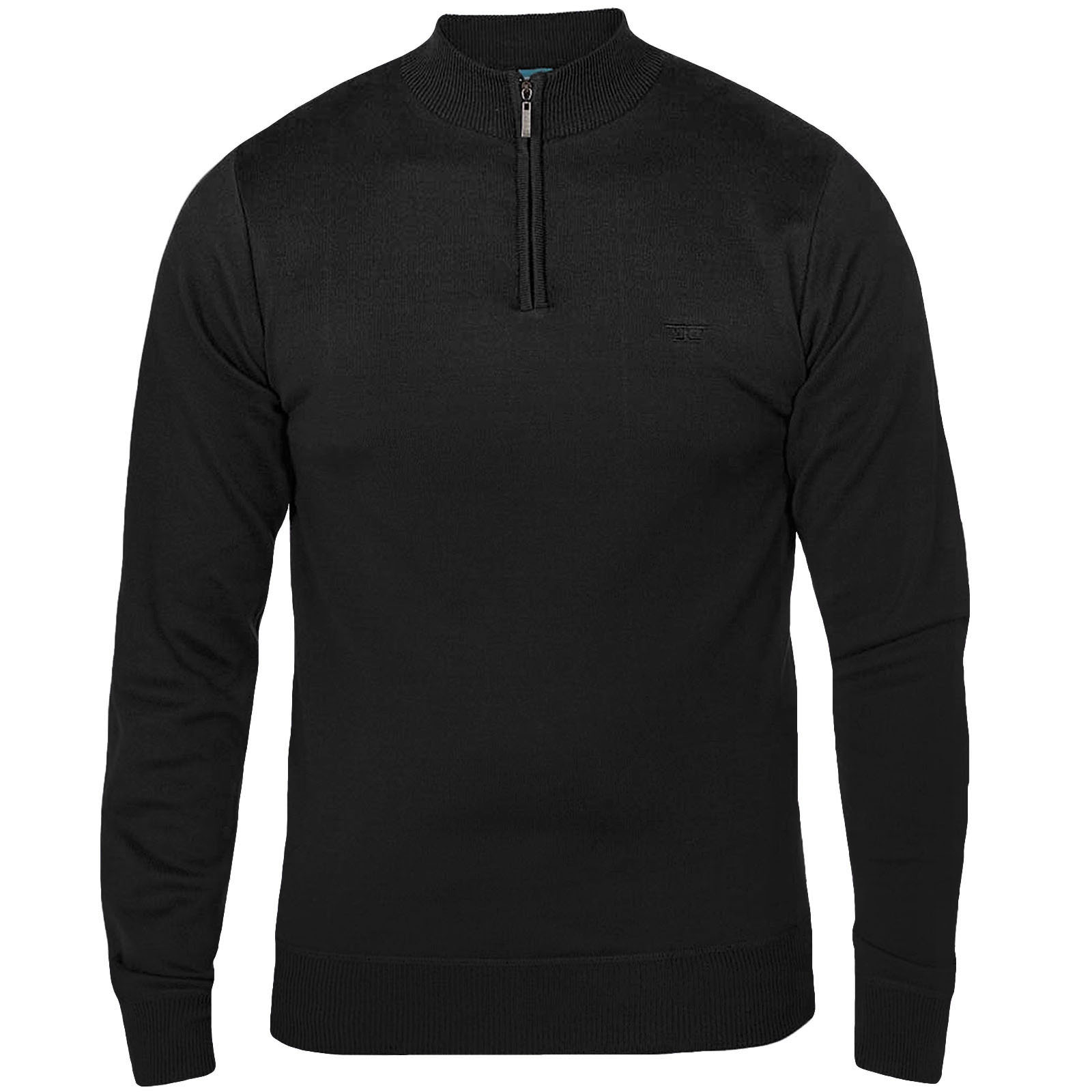 Duke Duke Duke D555 Homme Dexter Plain 1/4 Zip Neck Pullover Sweater Jumper Top ae3782 Duke Duke Duke D555 Homme Dexter Plain 1/4 Zip Neck Pullover Sweater Jumper Top ae3782