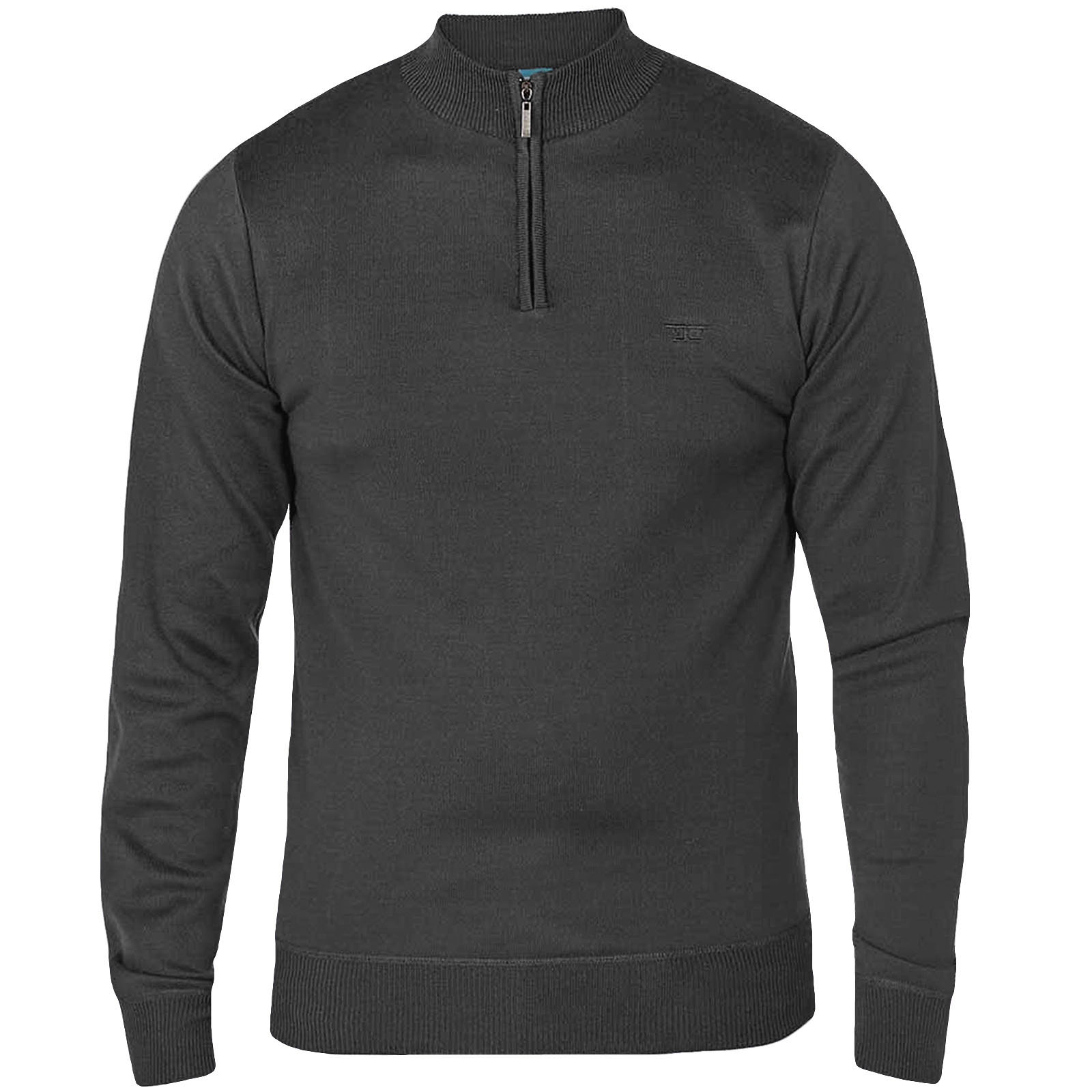Duke Duke Duke D555 Homme Dexter Plain 1/4 Zip Neck Pullover Sweater Jumper Top ae3782 Duke Duke Duke D555 Homme Dexter Plain 1/4 Zip Neck Pullover Sweater Jumper Top ae3782