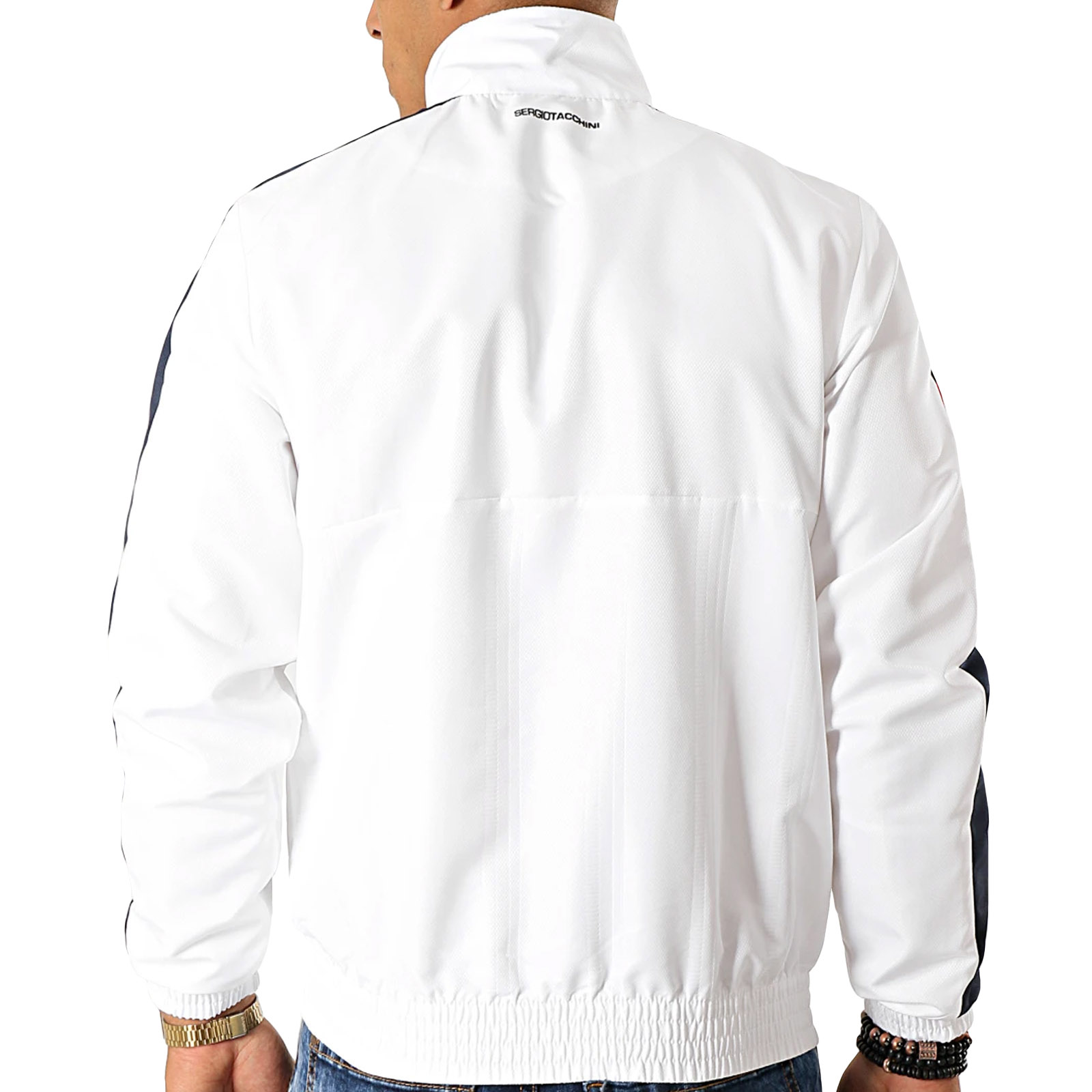 Sergio Tacchine Mens Decha Track Top White