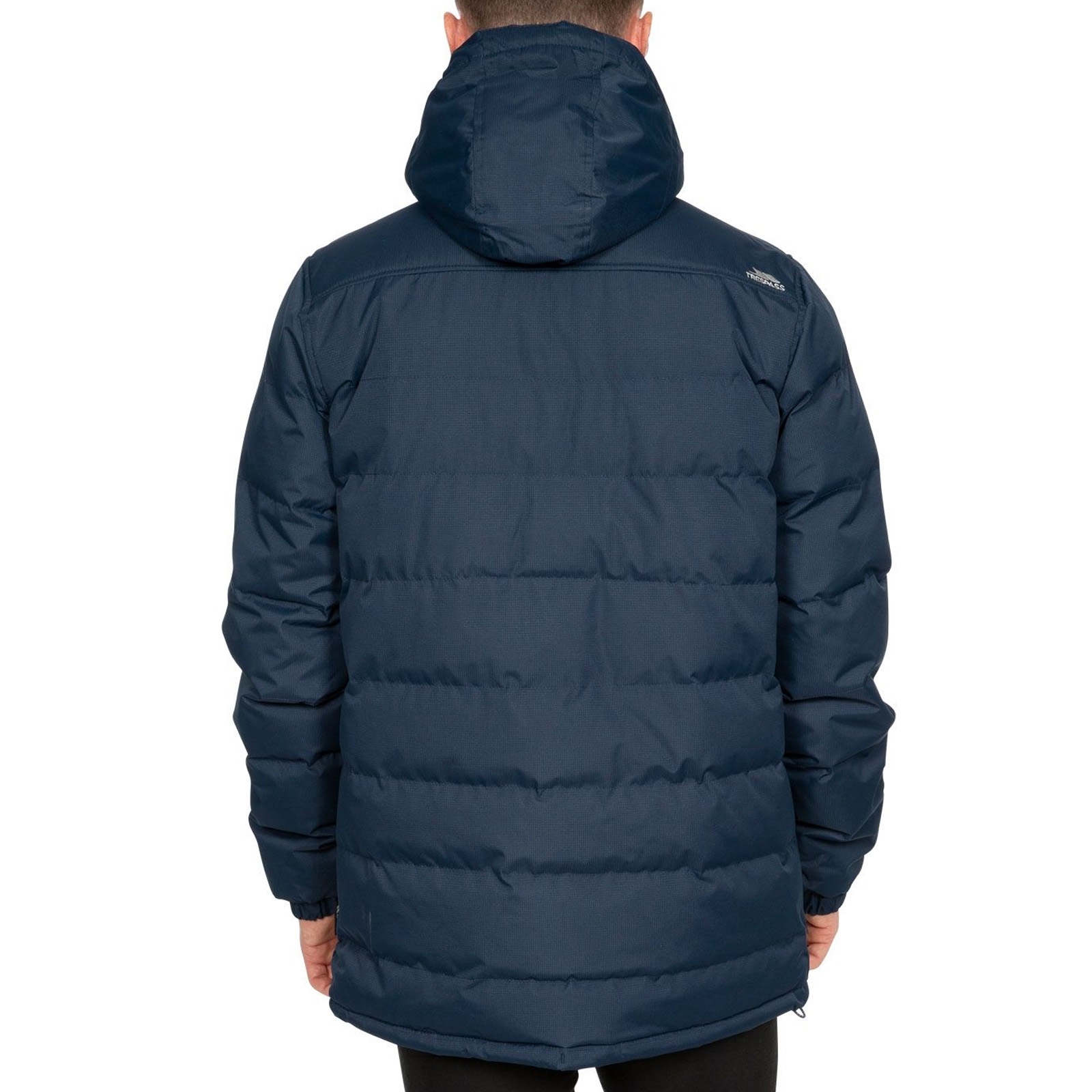 Trespass Mens Specter Padded Full Zip Waterproof Hooded Warm Puffer