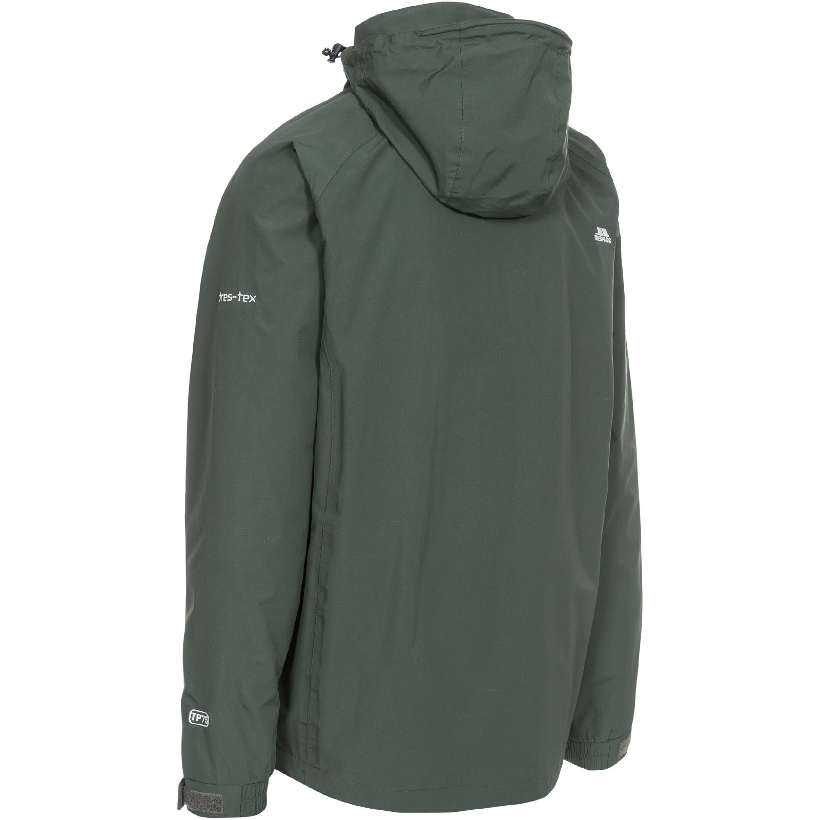 Abrigo Chaqueta Trespass Para Hombres Edwards II Transpirable A Prueba de Viento Impermeable con Capucha - Imagen 9 de 9