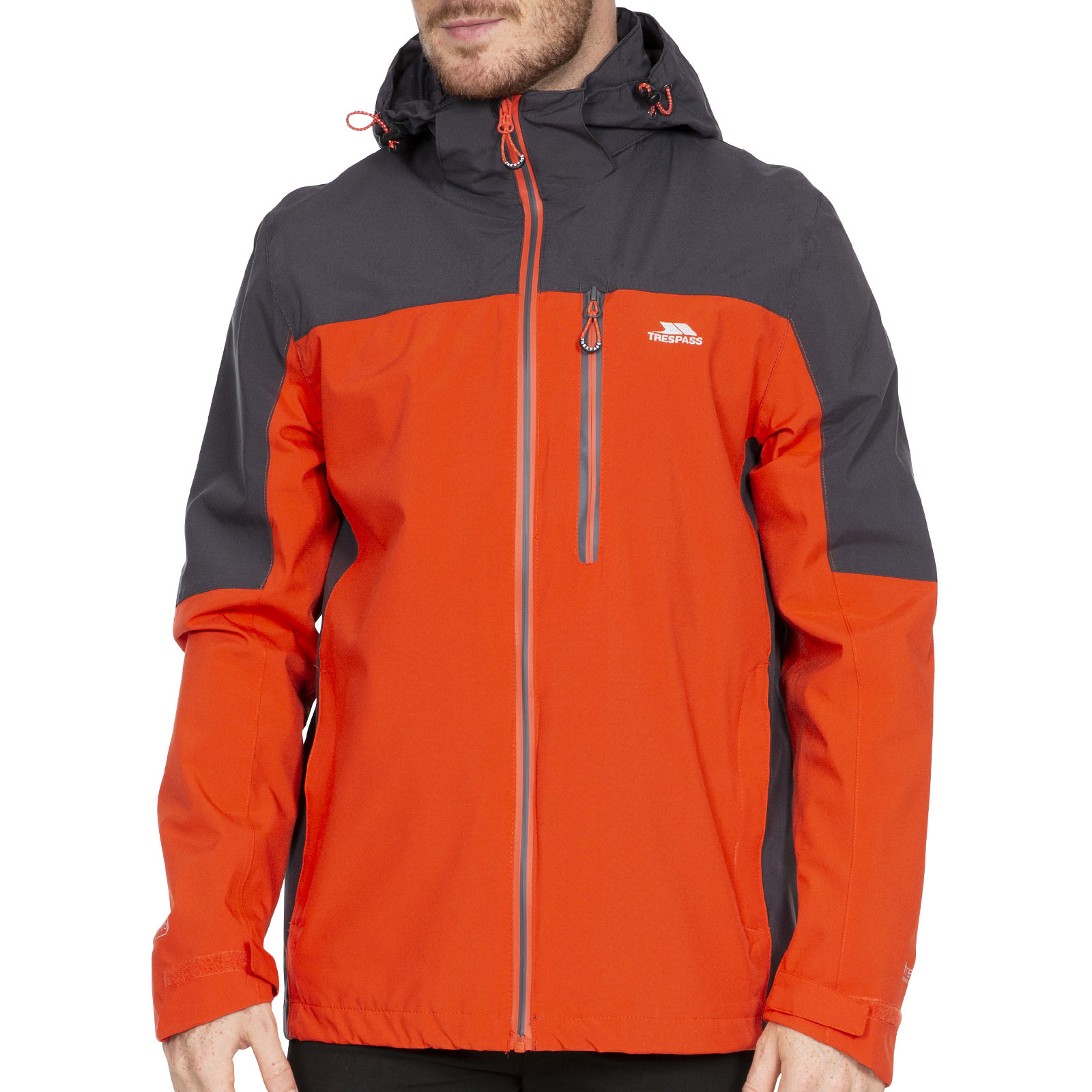 Trespass Mens Tapping Waterproof Hooded Outdoor Walking Hiking Coat Jacket - Picture 8 of 19