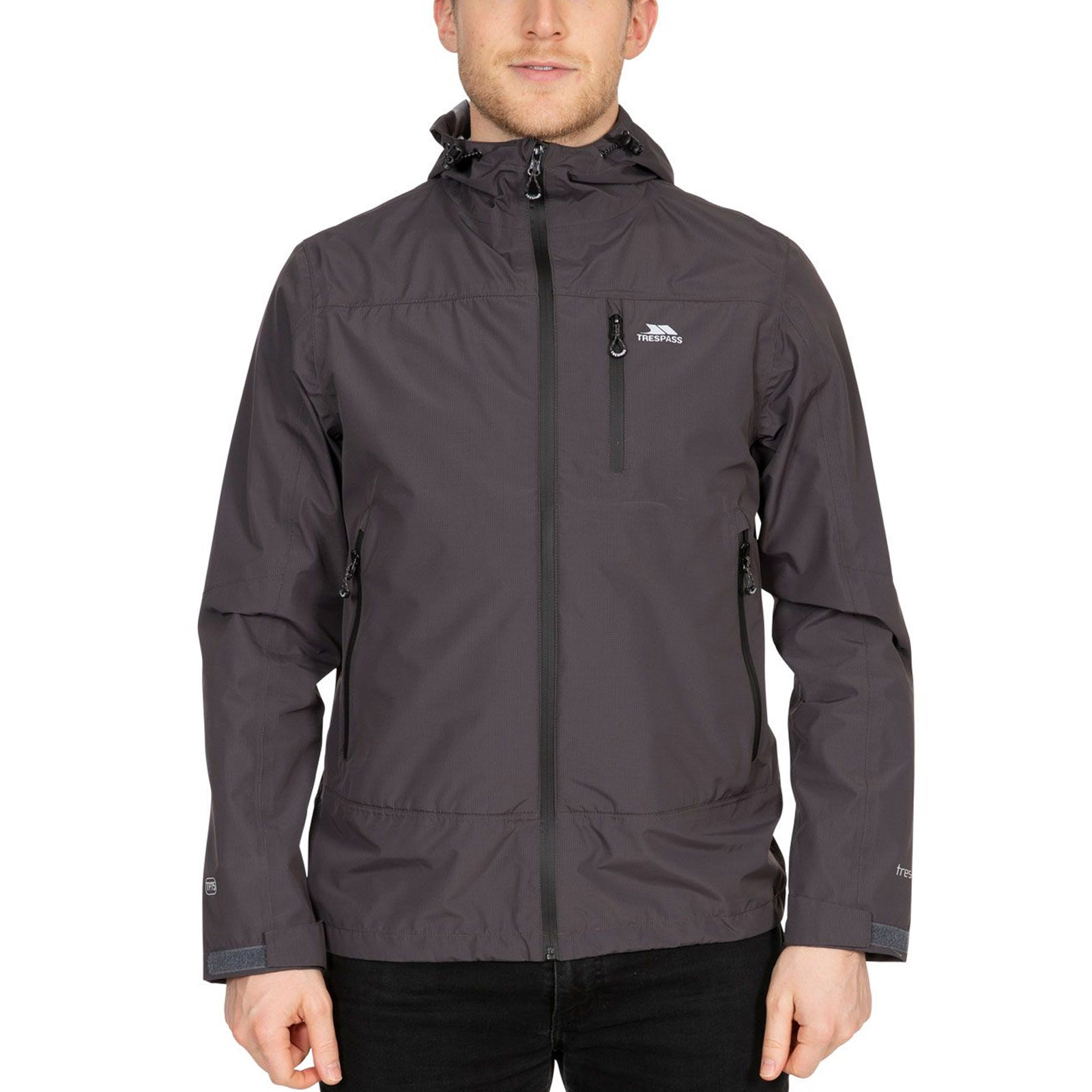 (L, Dark Grey) Trespass Mens Rakenfard Waterproof Jacket