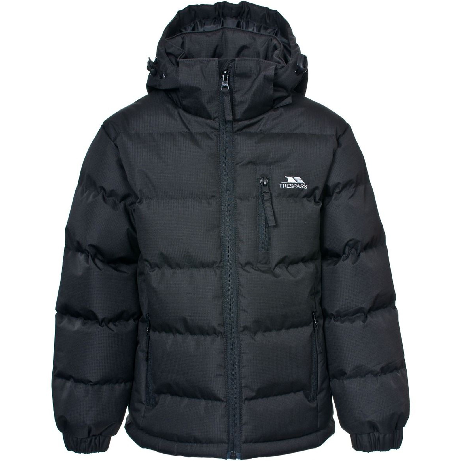 Trespass Kids Youths Tuff Hooded Padded Outdoor Walking Hiking Jacket Coat - Picture 2 of 15