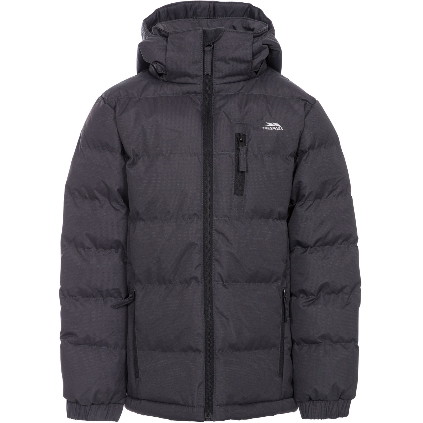 Trespass Kids Youths Tuff Hooded Padded Outdoor Walking Hiking Jacket Coat - Picture 6 of 15