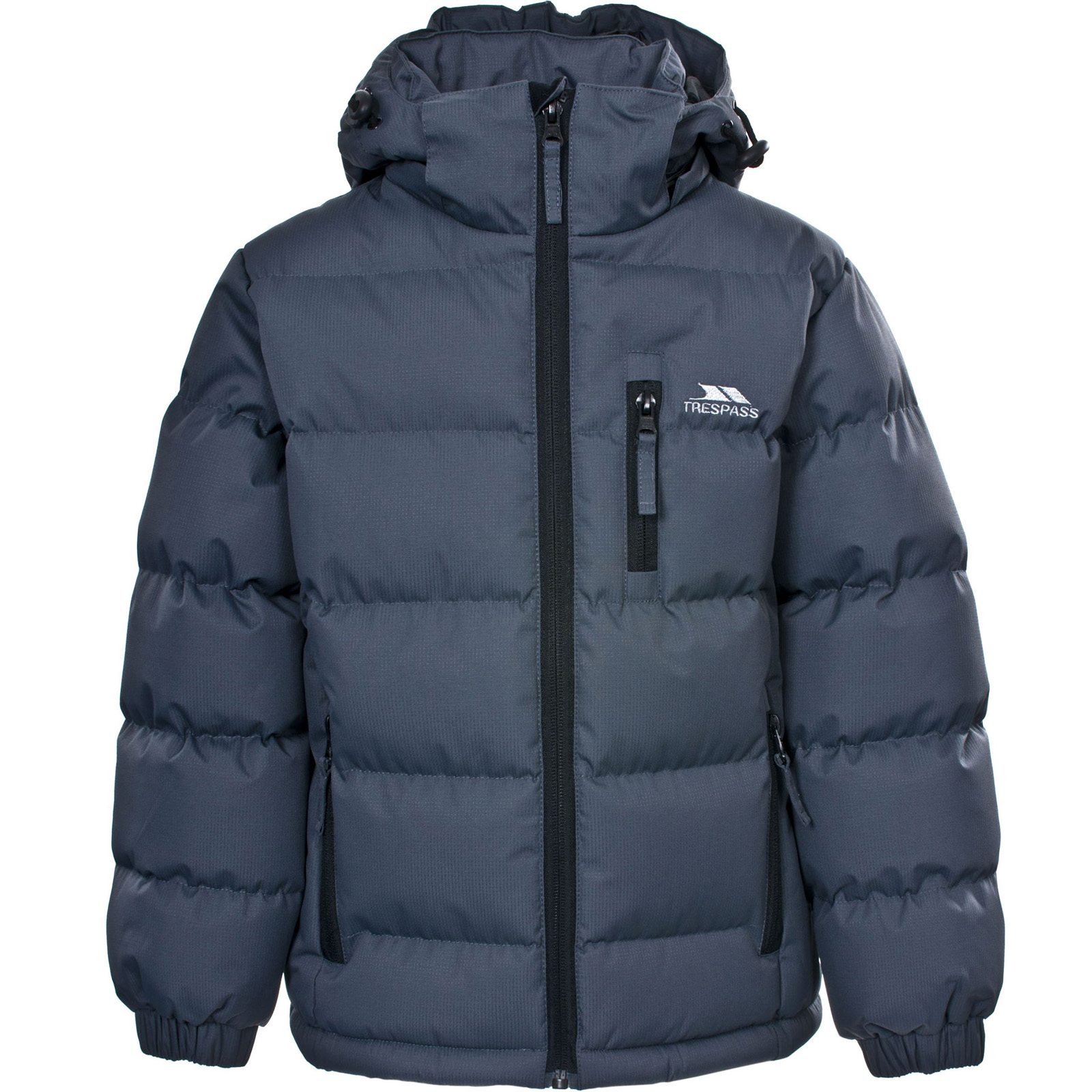 Trespass Kids Youths Tuff Hooded Padded Outdoor Walking Hiking Jacket Coat - Picture 8 of 15