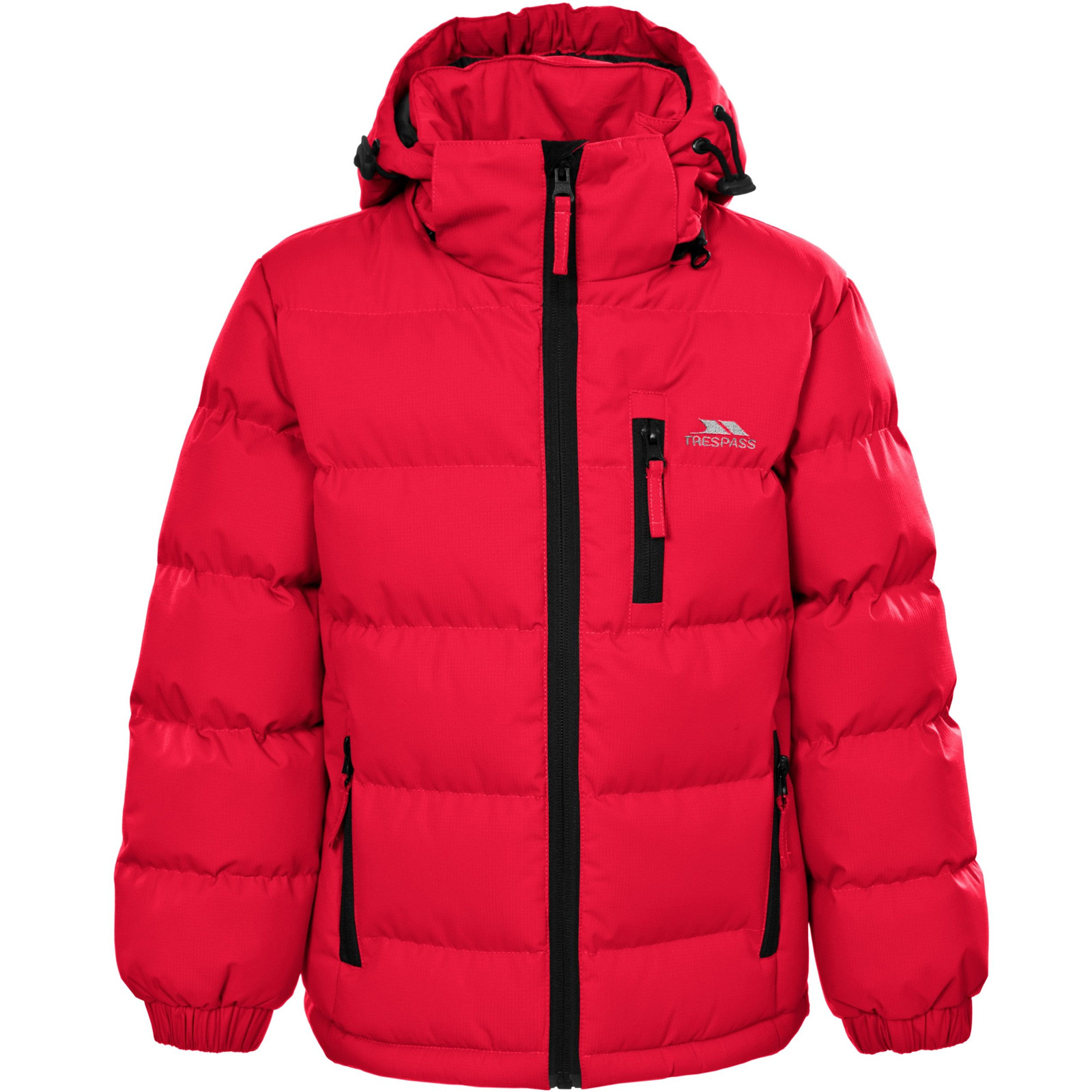 Trespass Kids Youths Tuff Hooded Padded Outdoor Walking Hiking Jacket Coat - Picture 12 of 15