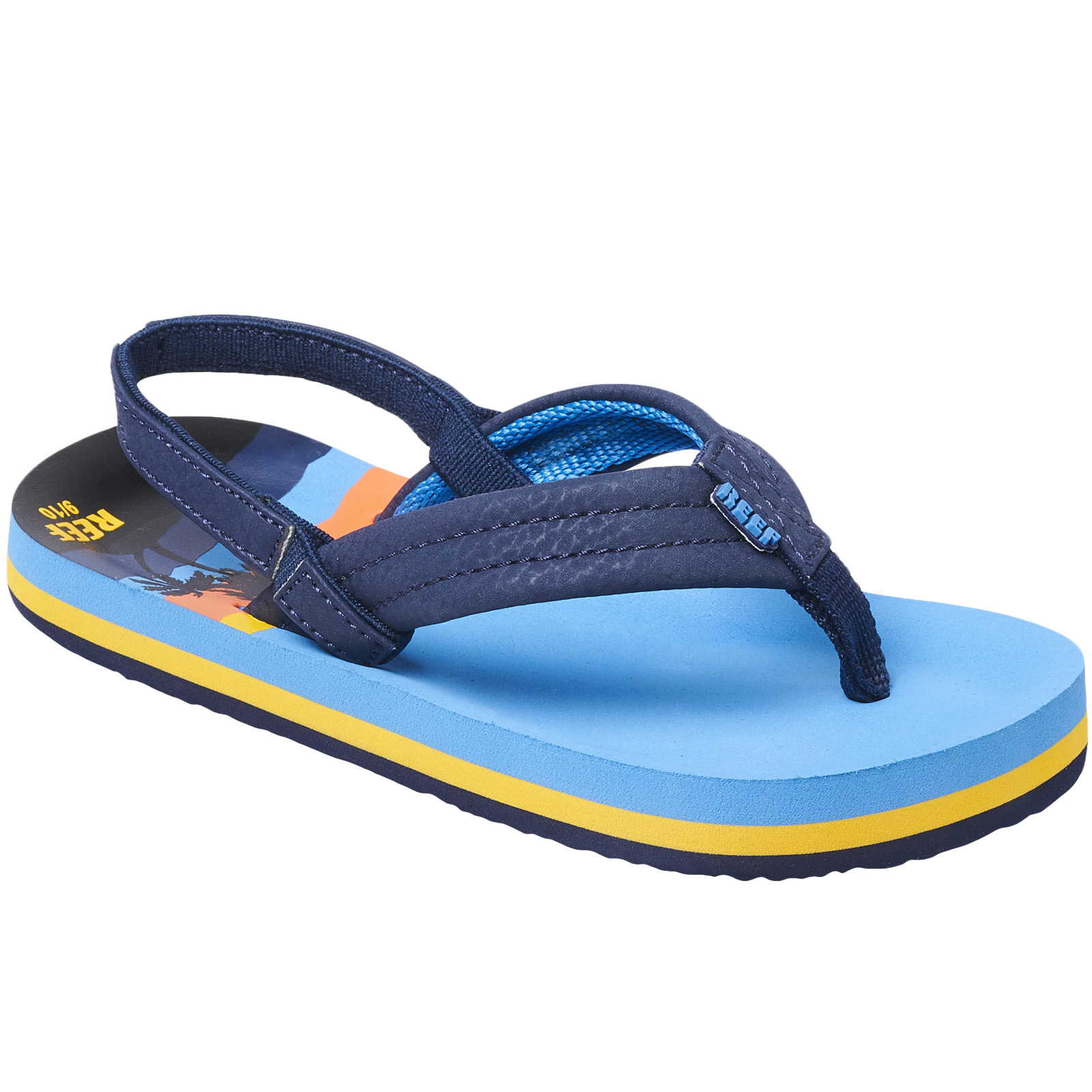childrens brown flip flops