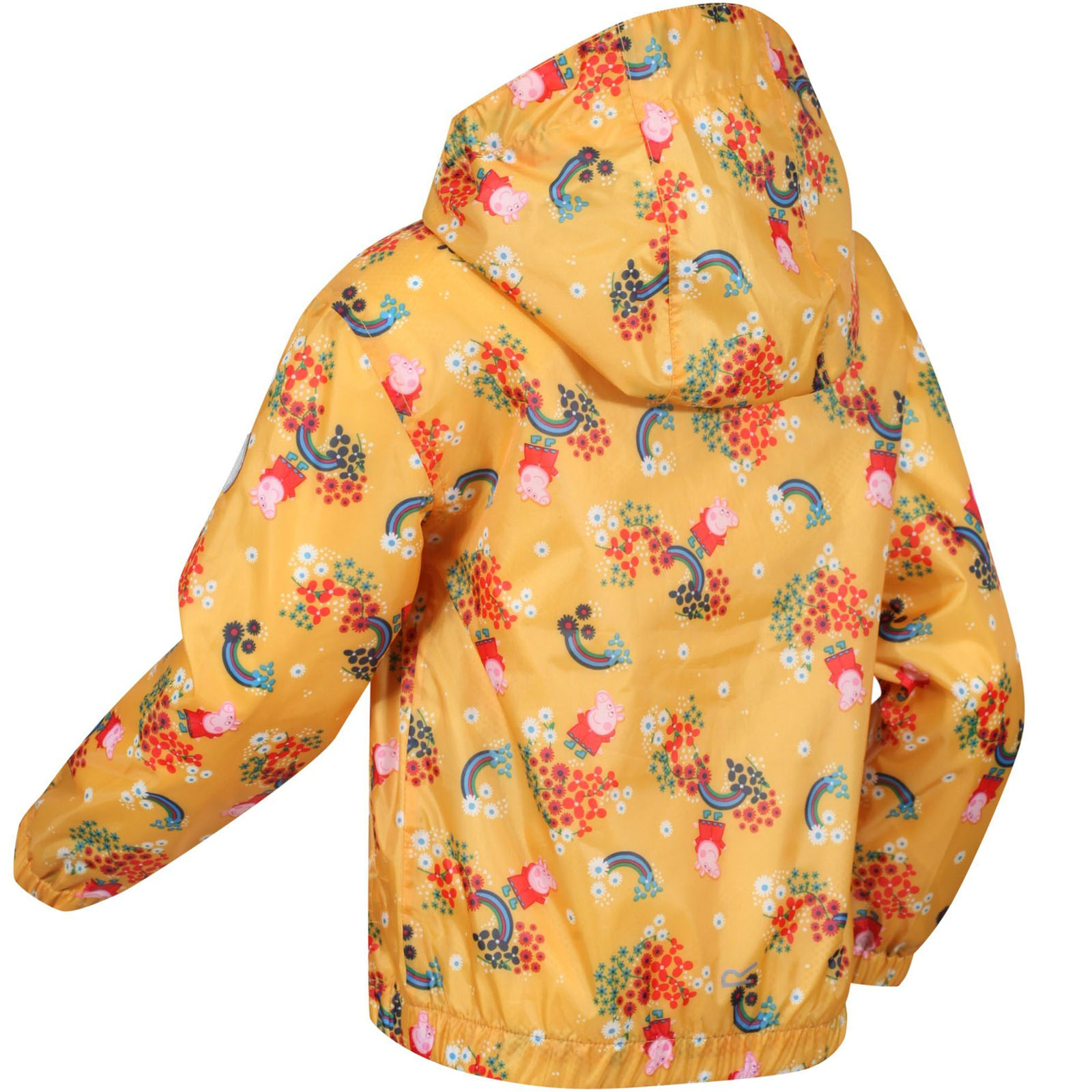 Regatta Unisex Kids Peppa Pig Muddy Puddle Outdoor Waterproof Hooded Jacket - Picture 3 of 11