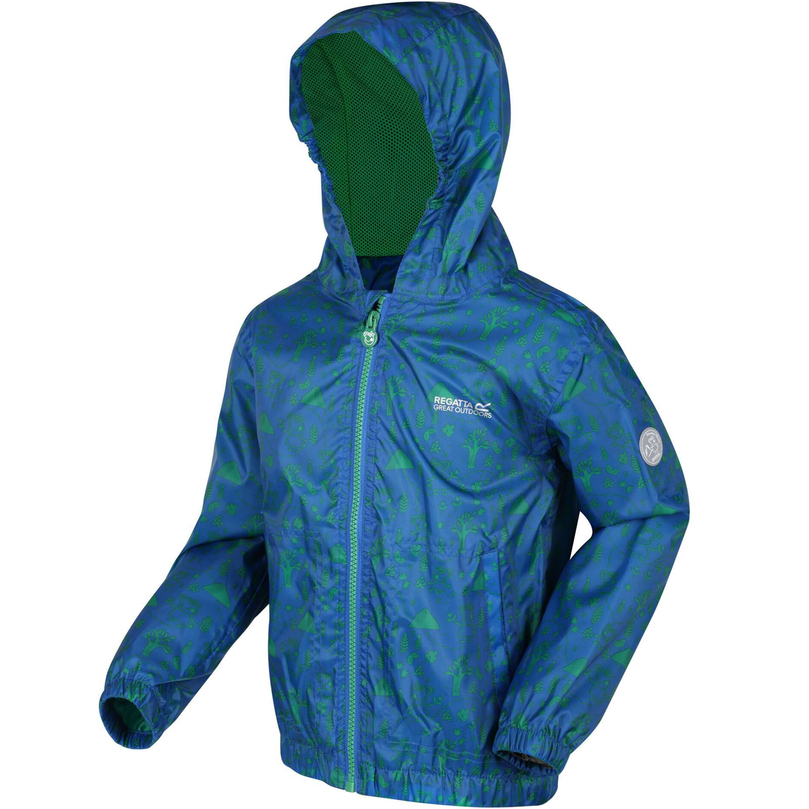 Regatta Unisex Kids Peppa Pig Muddy Puddle Outdoor Waterproof Hooded Jacket - Picture 7 of 11