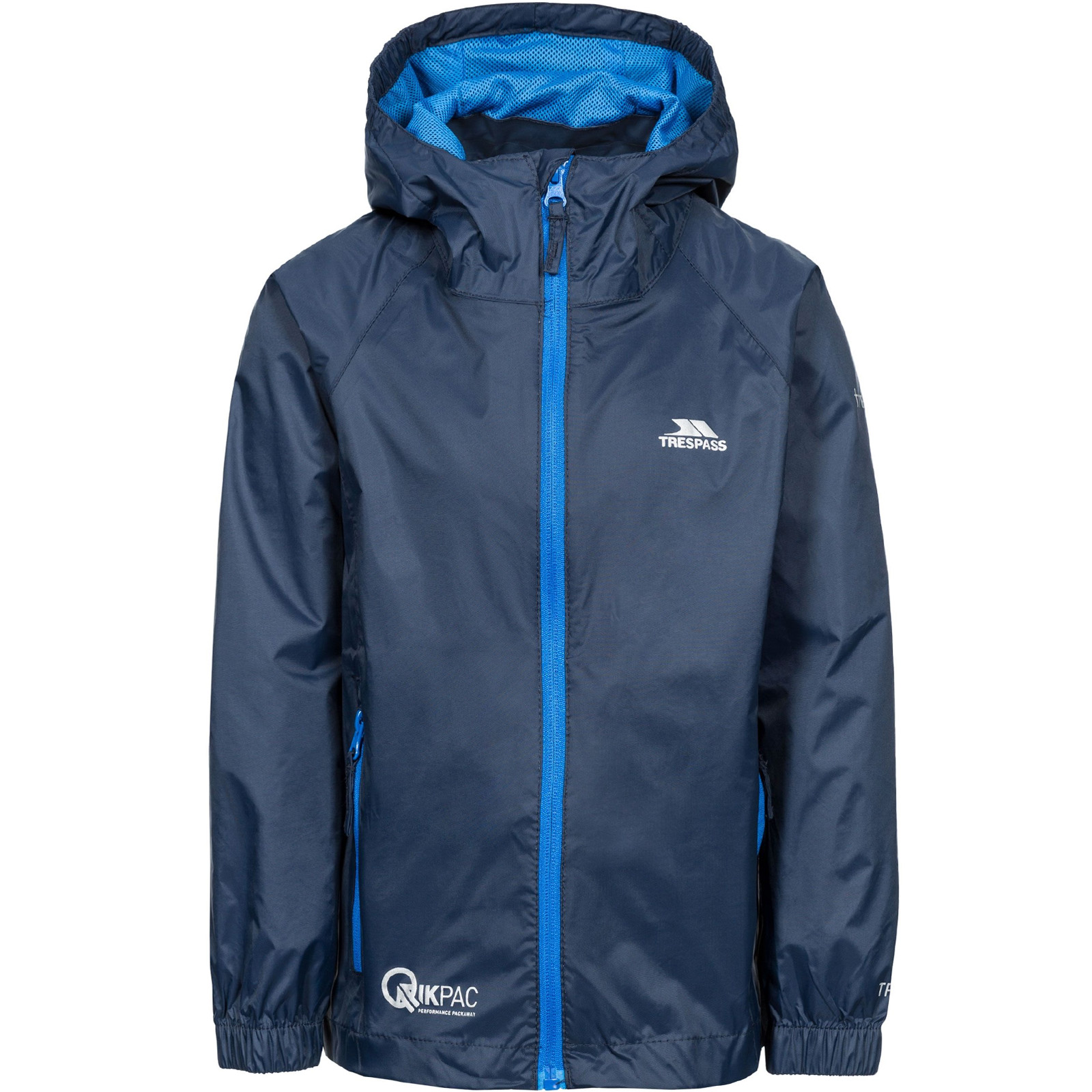 Trespass Kids Youths Qikpac Hooded Waterproof Packaway Outdoor Walking Jacket - Picture 16 of 25