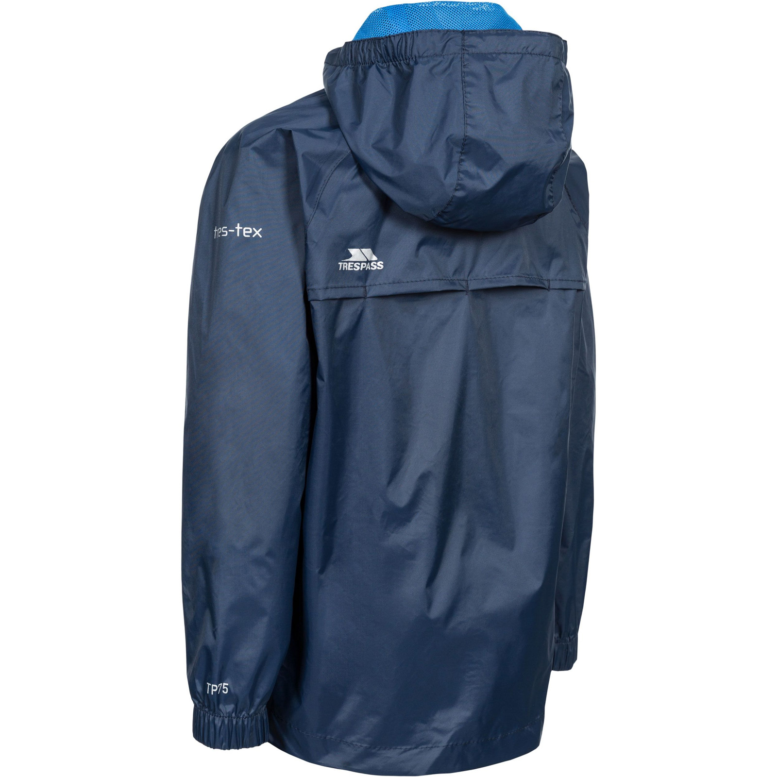 Trespass Kids Youths Qikpac Hooded Waterproof Packaway Outdoor Walking Jacket - Picture 17 of 25