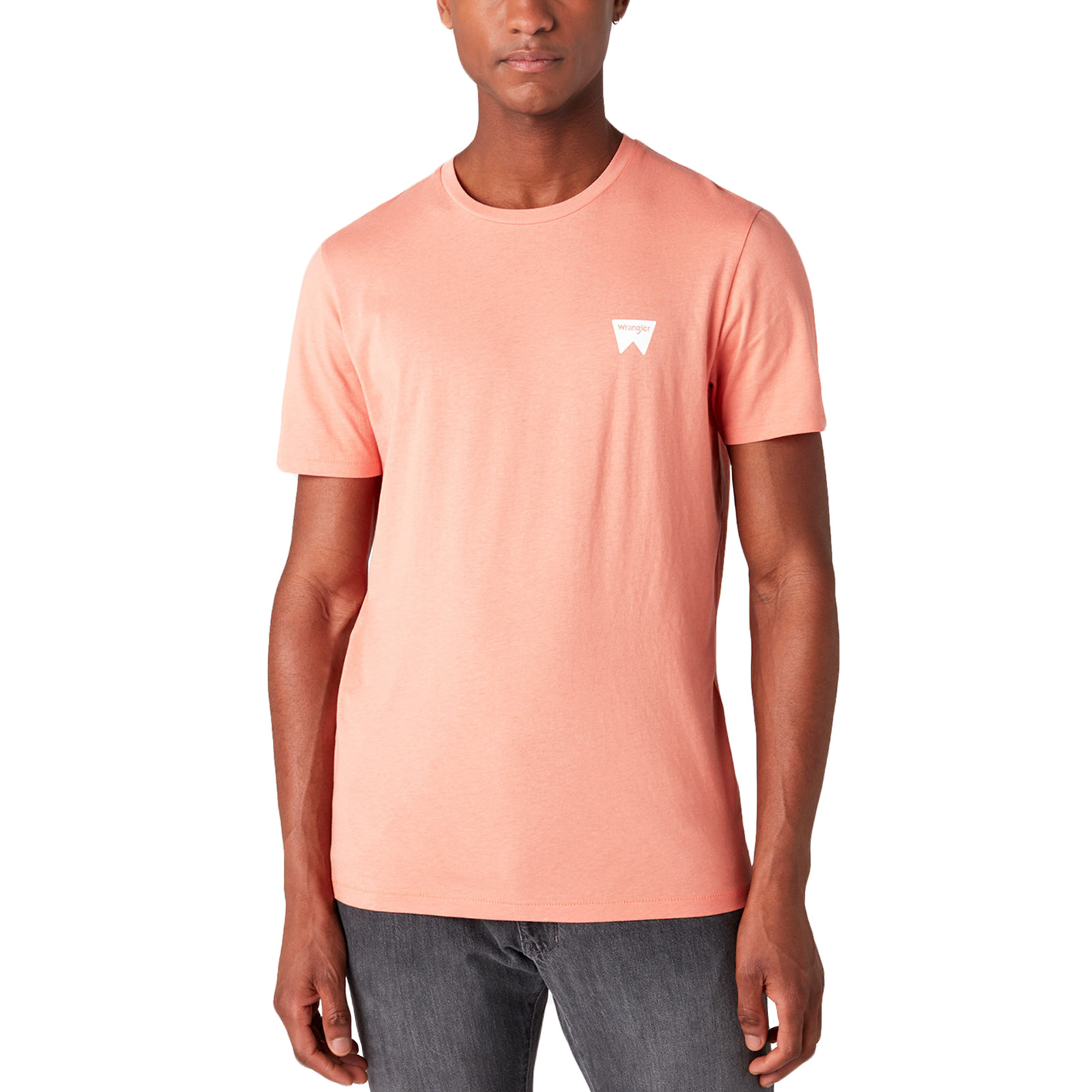 Wrangler Mens Sign Off Regular Fit Short Sleeve Casual Crew Neck T-Shirt Top Tee