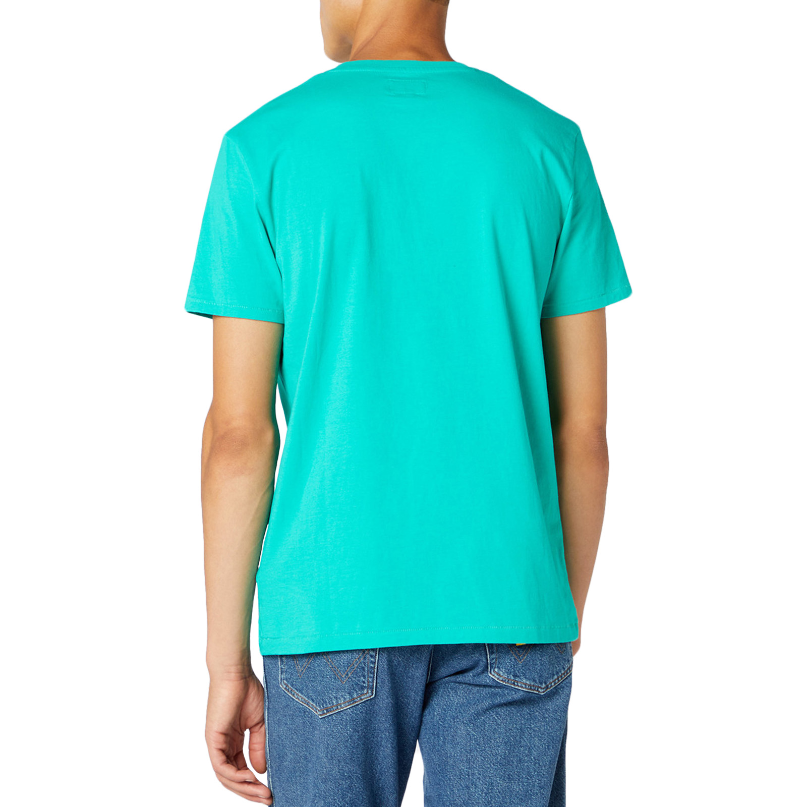 Wrangler Mens Sign Off Regular Fit Short Sleeve Casual Crew Neck T-Shirt Top Tee