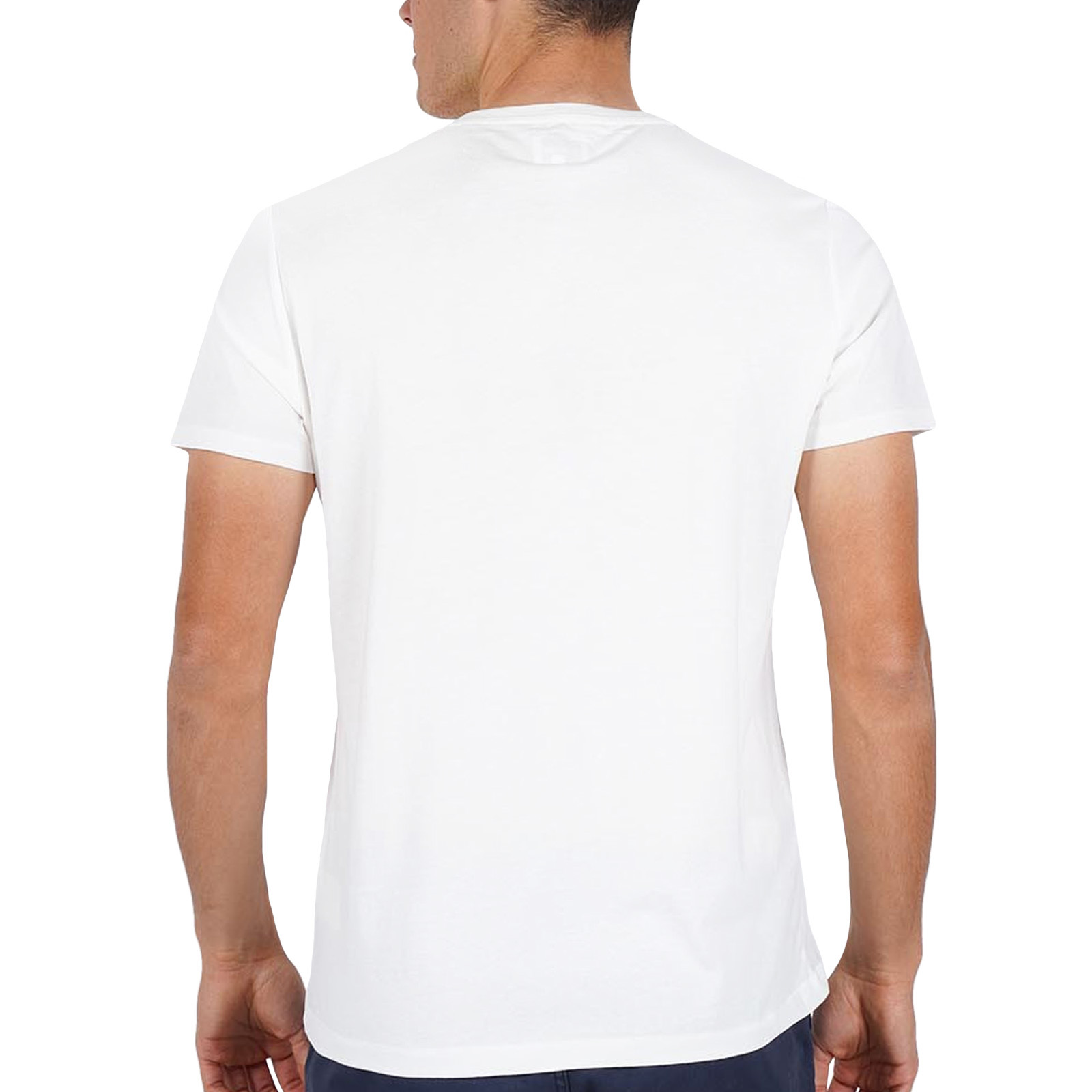 Wrangler Mens White Cotton Crew Neck Tee Logo T-Shirt Top XXL BHFO 4750