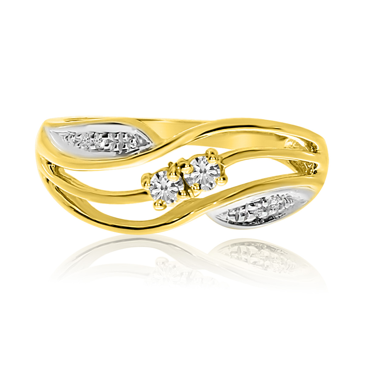 ドーターズジュエリー／14k Open cuff diamond ring 14K] Open cuff diamond ring - DAUGHTERS JEWELRY