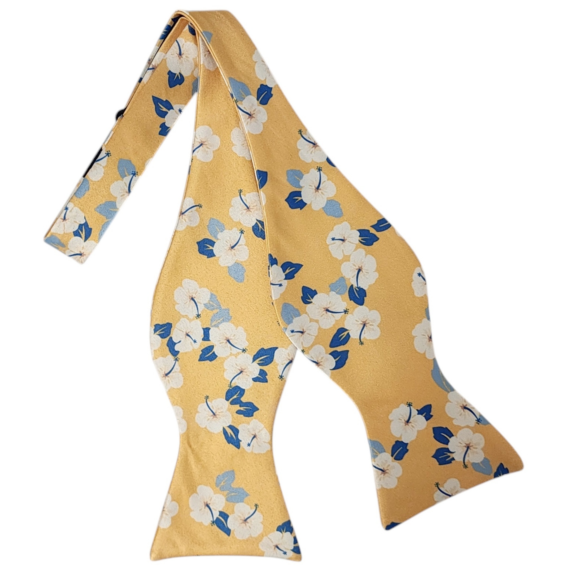 Men's Floral Printed 2.75" x 4.75" Adjustable 16" - 21" Self-Tie Bow Tie - Picture 39 of 40