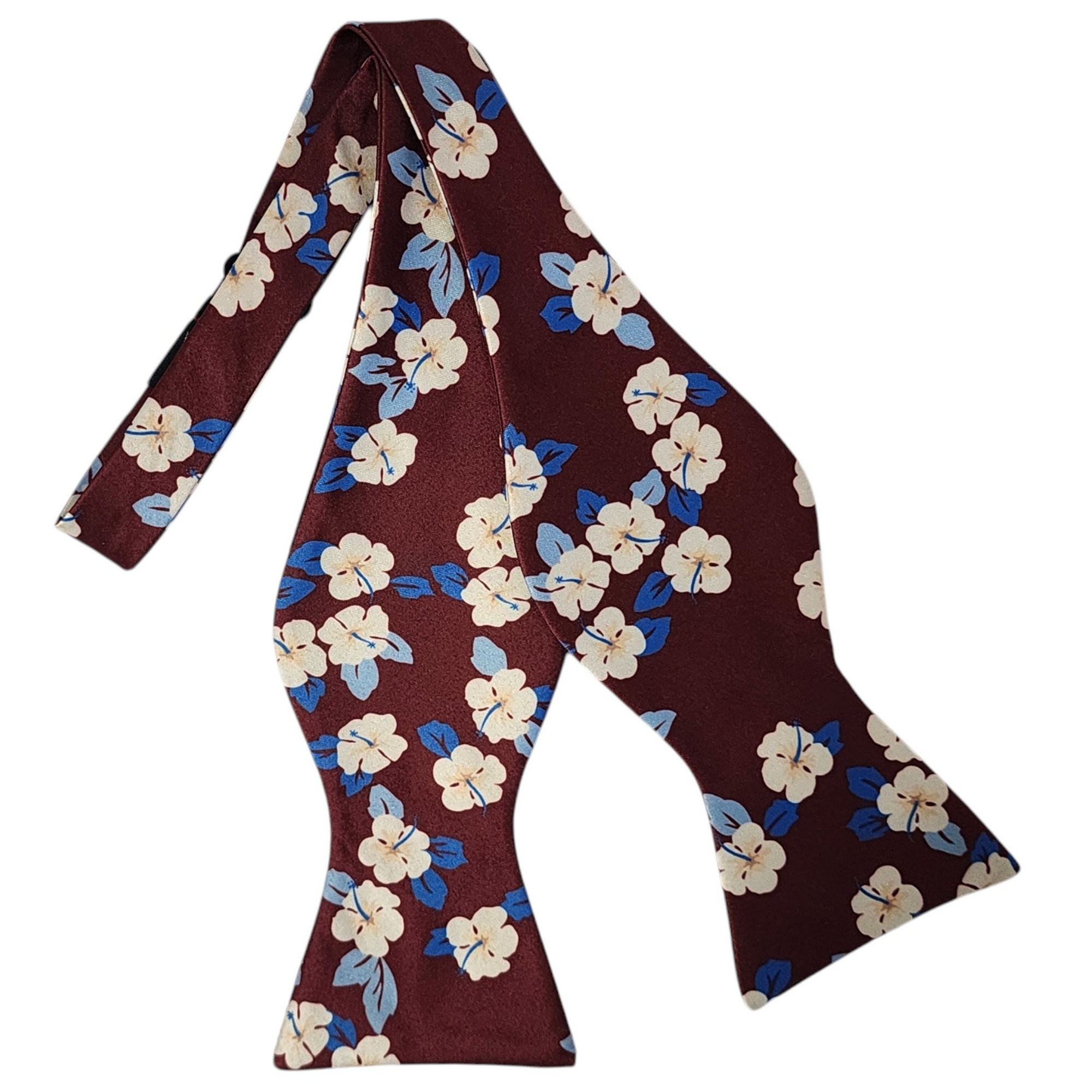 Men's Floral Printed 2.75" x 4.75" Adjustable 16" - 21" Self-Tie Bow Tie - Picture 9 of 40