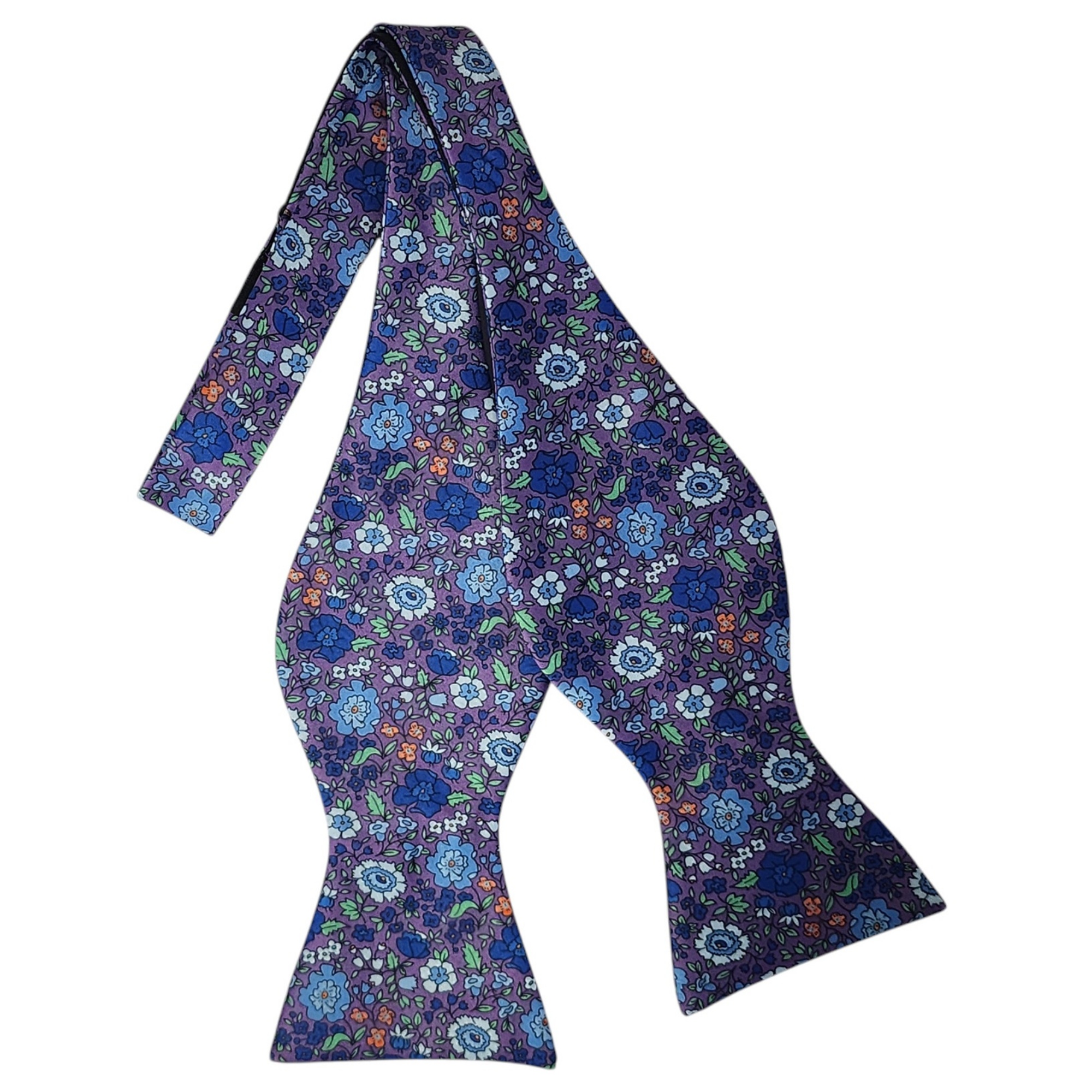 Men's Floral Printed 2.75" x 4.75" Adjustable 16" - 21" Self-Tie Bow Tie - Picture 27 of 40