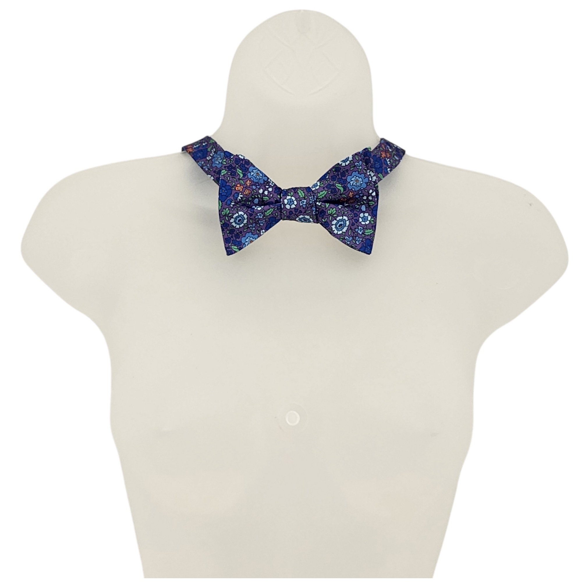 Men's Floral Printed 2.75" x 4.75" Adjustable 16" - 21" Self-Tie Bow Tie - Picture 28 of 40