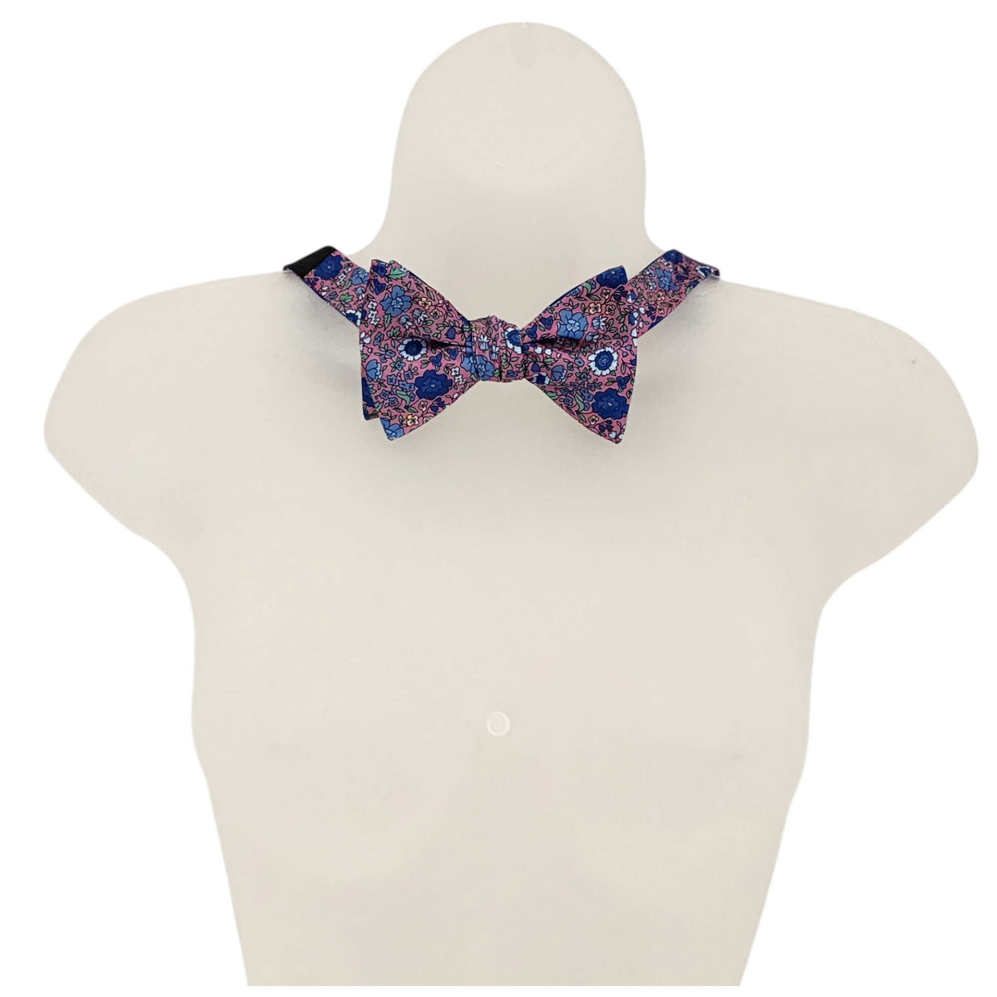 Men's Floral Printed 2.75" x 4.75" Adjustable 16" - 21" Self-Tie Bow Tie - Picture 24 of 40