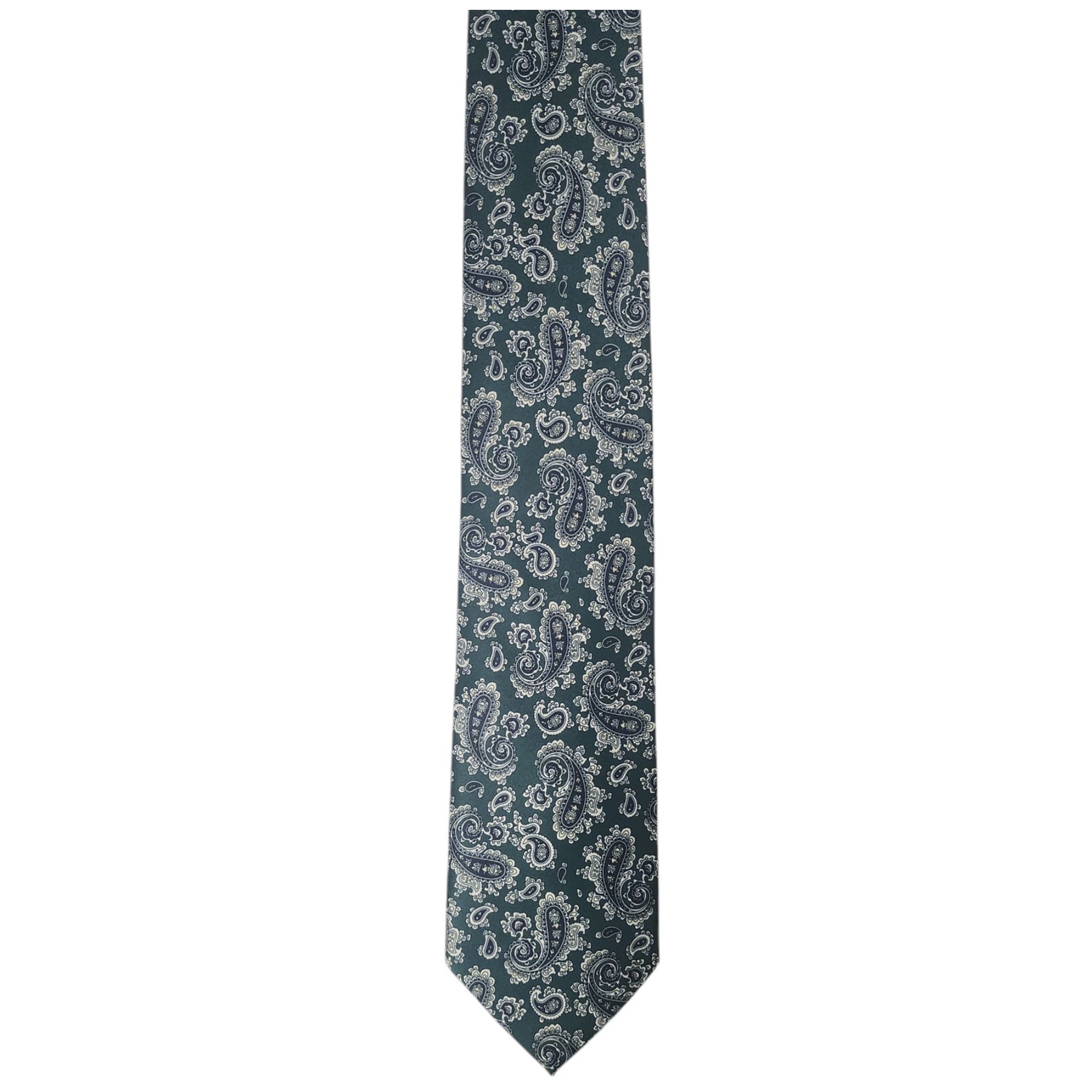 Men's Paisley Printed Design 100% Micro Fiber 3.25" W x 58" L Necktie - Picture 13 of 21