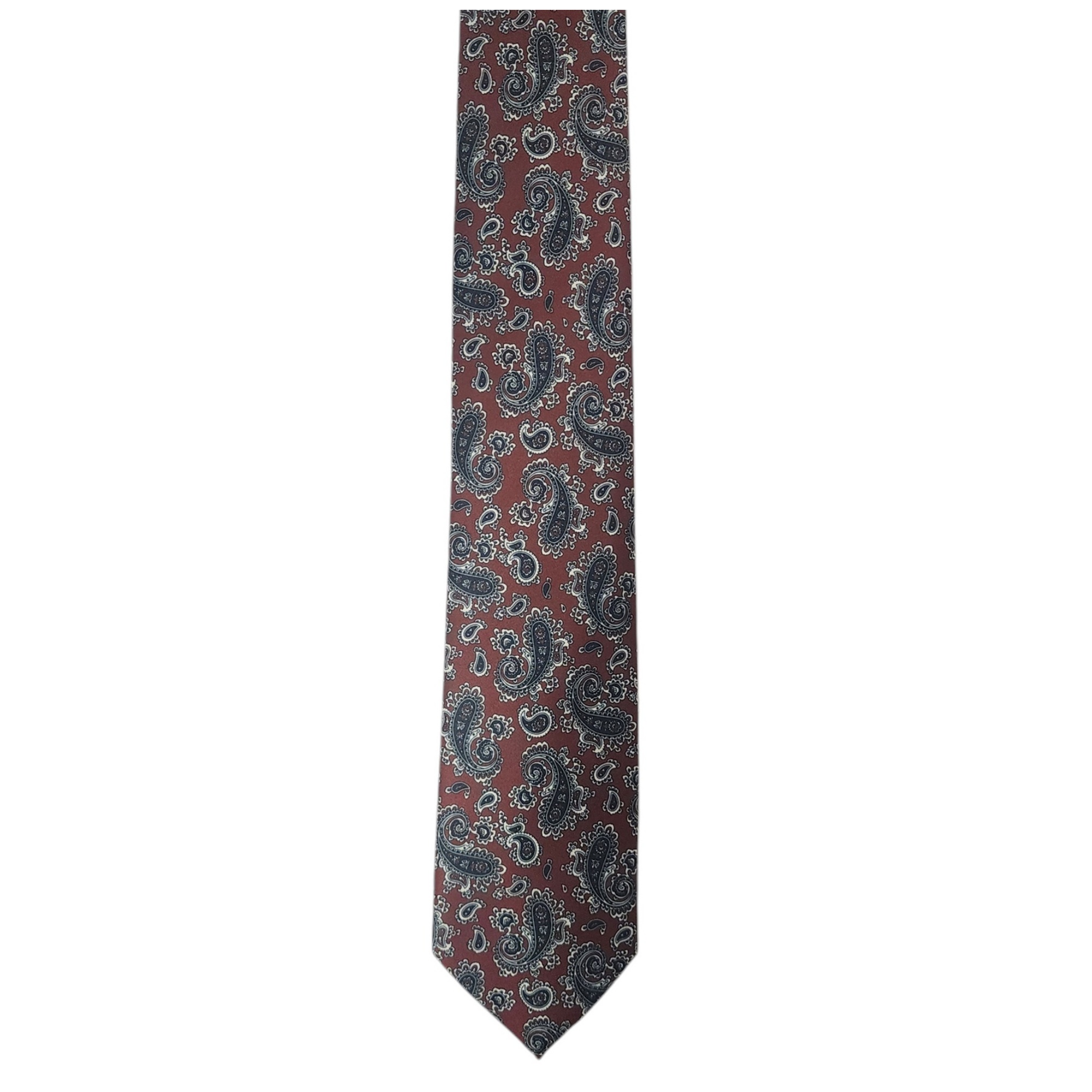 Men's Paisley Printed Design 100% Micro Fiber 3.25" W x 58" L Necktie - Picture 7 of 21