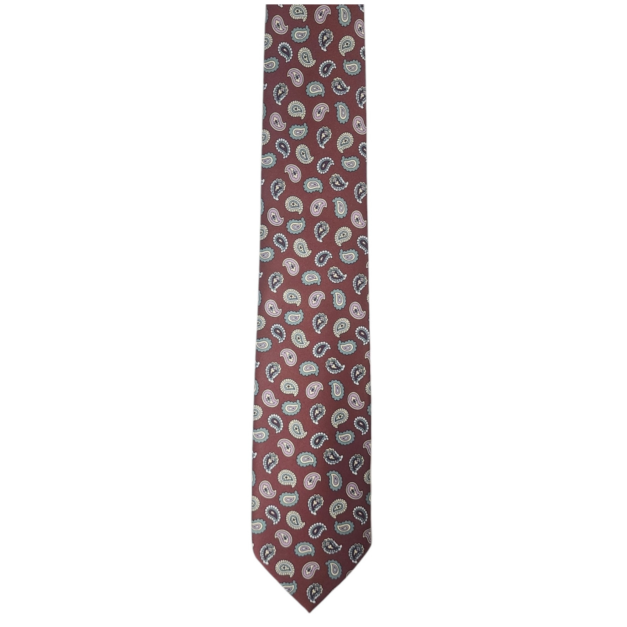 Men's Paisley Printed Design 100% Micro Fiber 3.25" W x 58" L Necktie - Picture 9 of 21