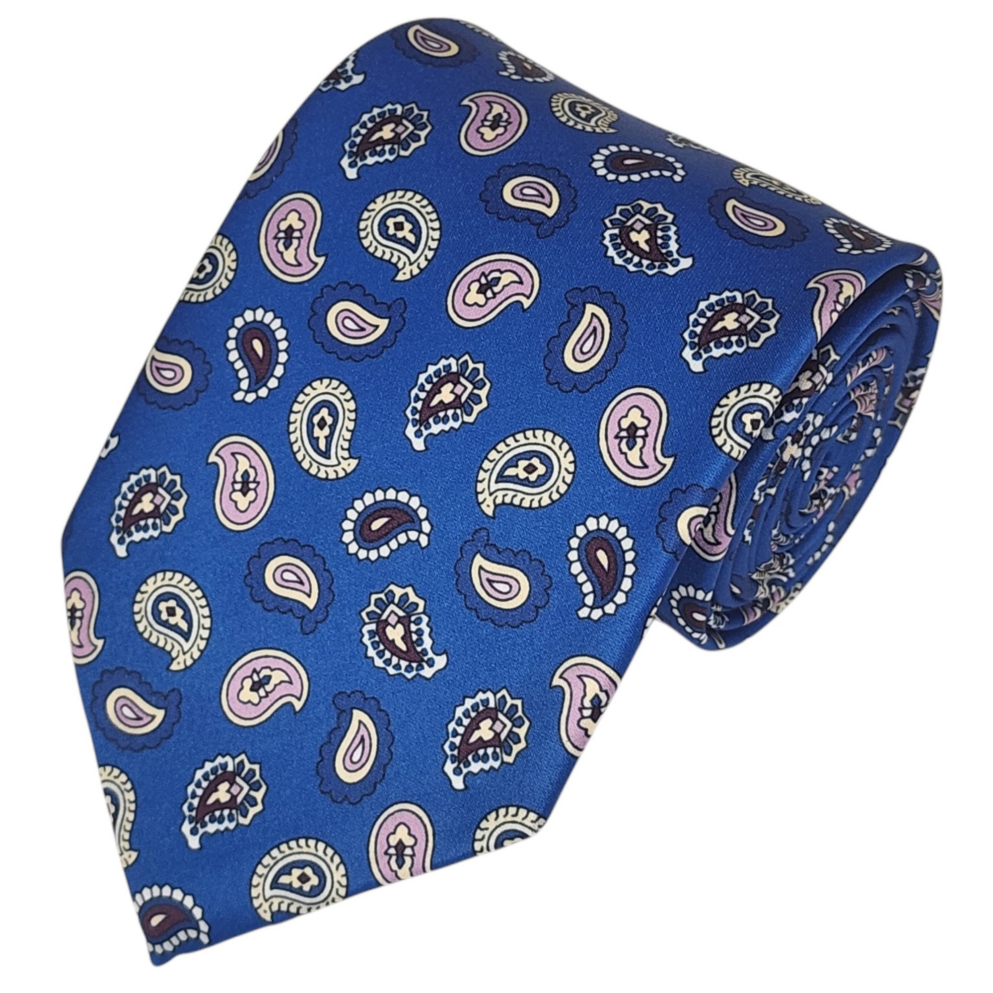 Men's Paisley Printed Design 100% Micro Fiber 3.25" W x 58" L Necktie - Picture 10 of 21